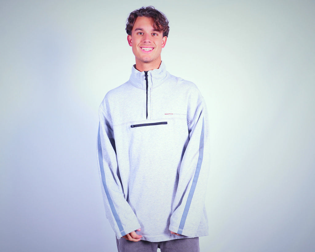 Nautica Grey Pullover Sweatshirt M