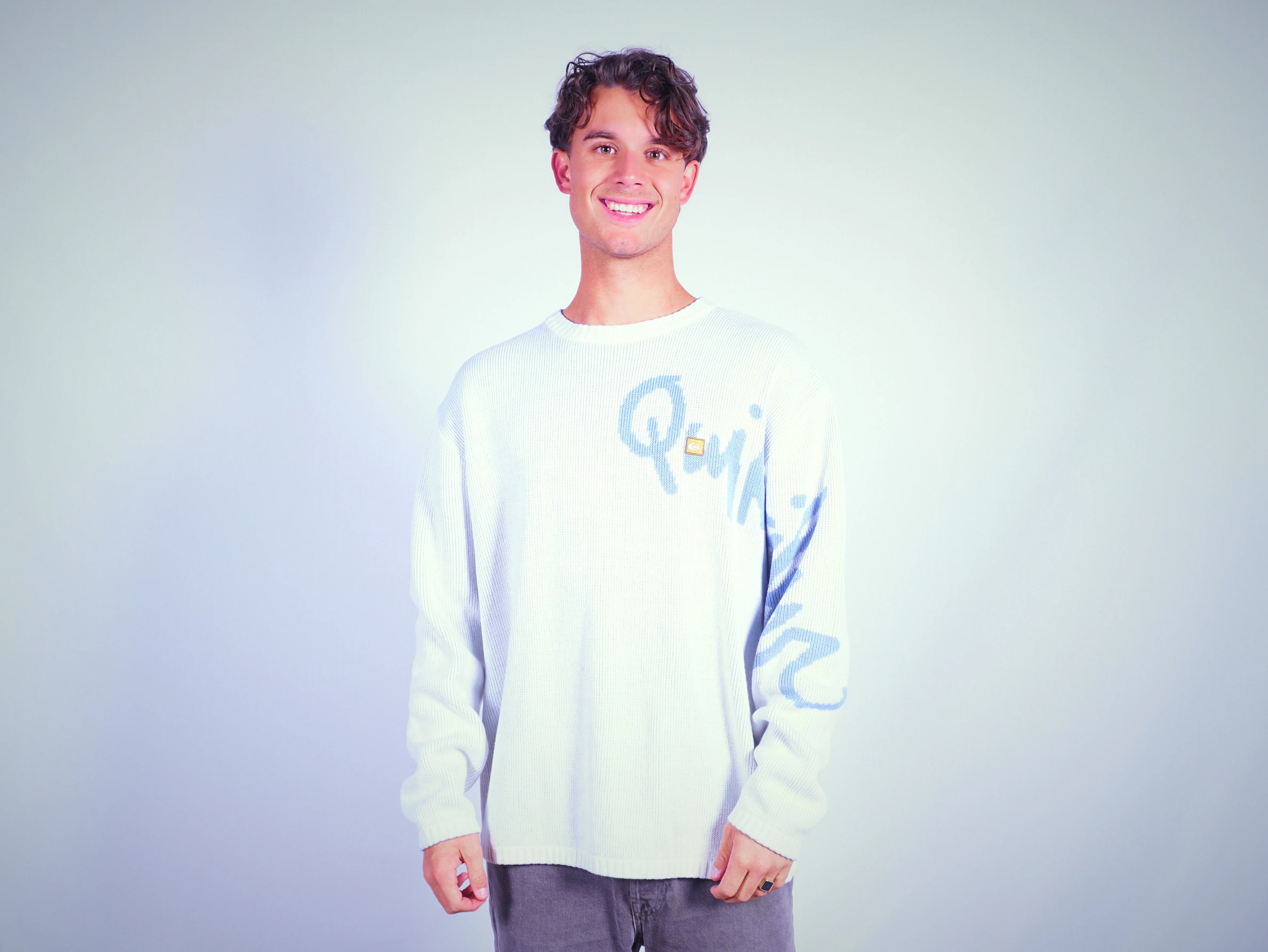 Quicksilver White Sweater L