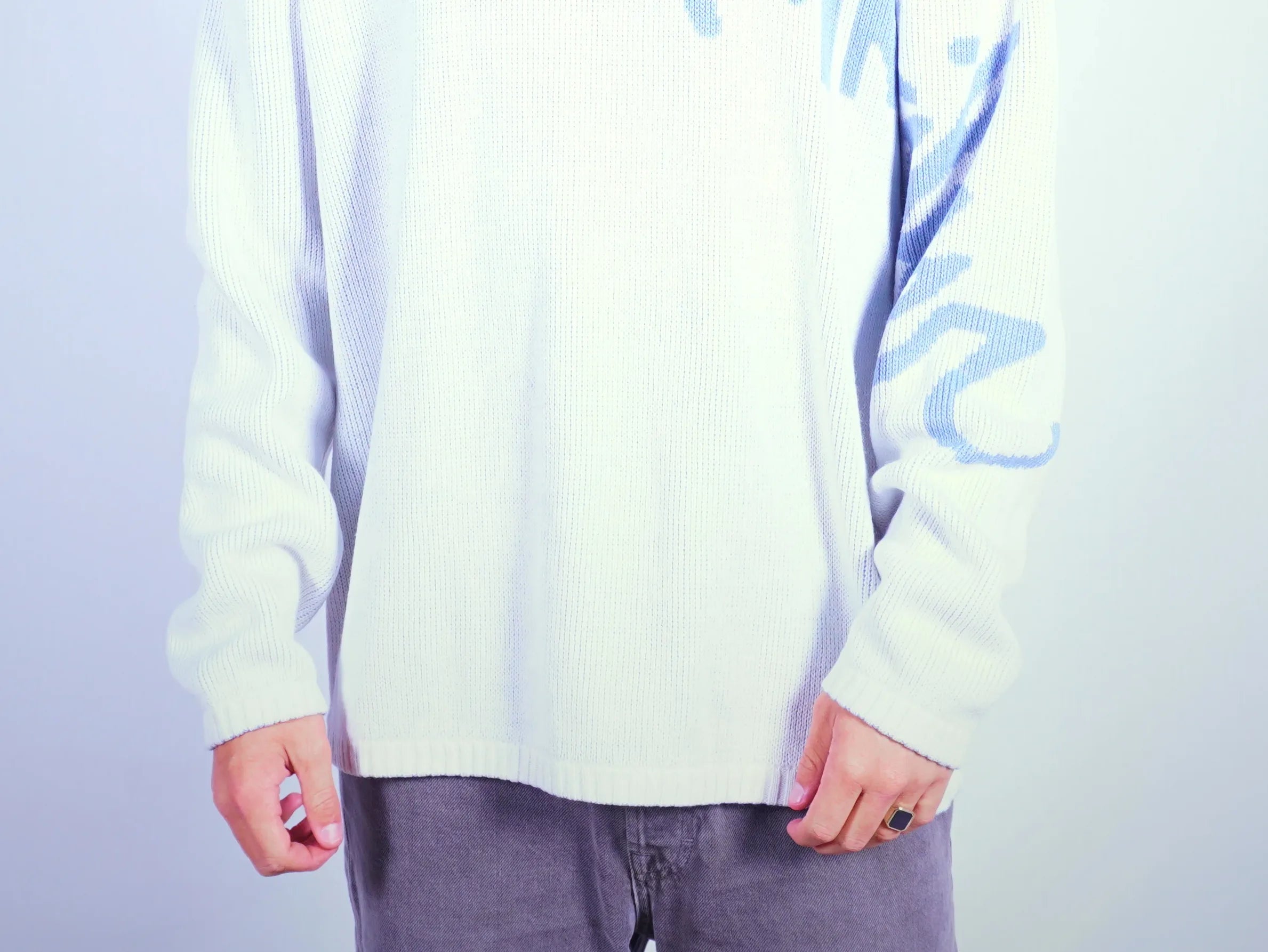 Quicksilver White Sweater L
