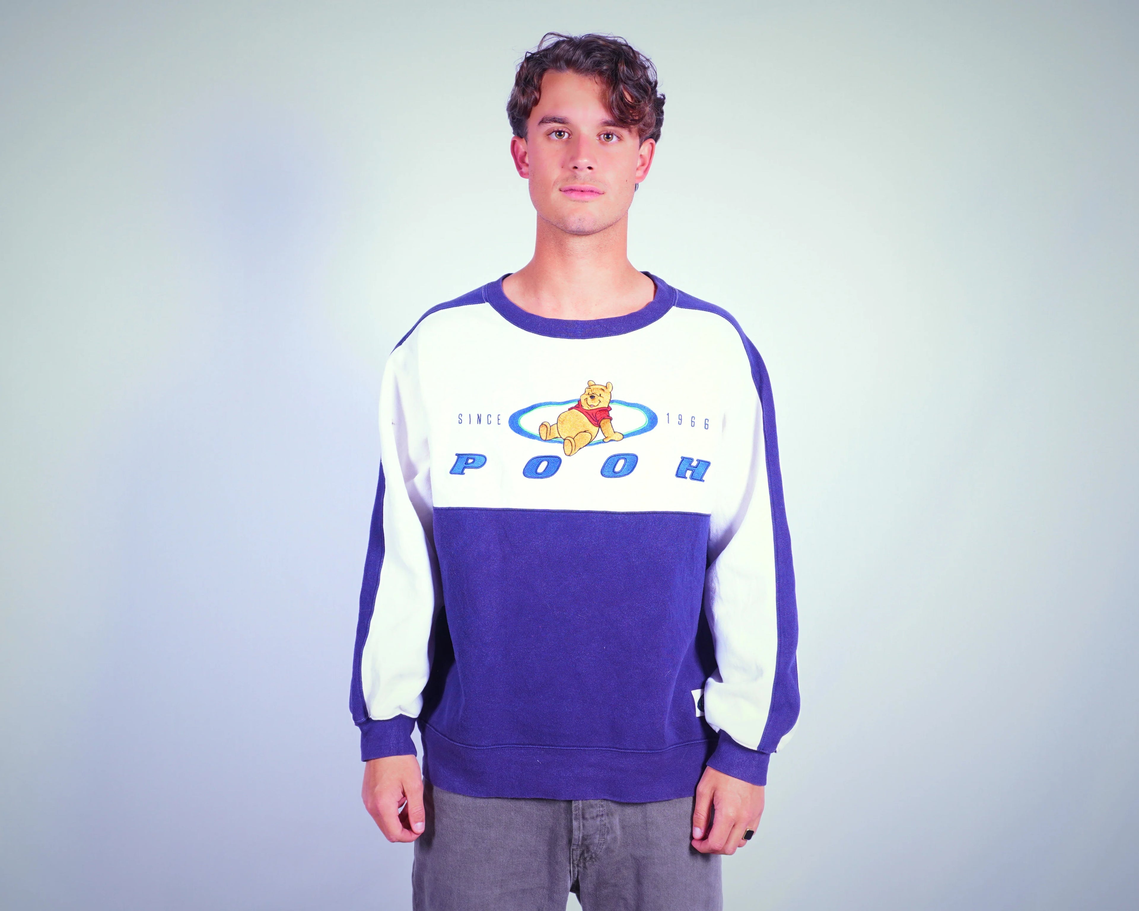 Disney Blue Crewneck Sweatshirt M