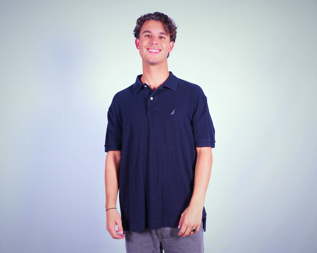 Nautica Navy Polo Shirt L