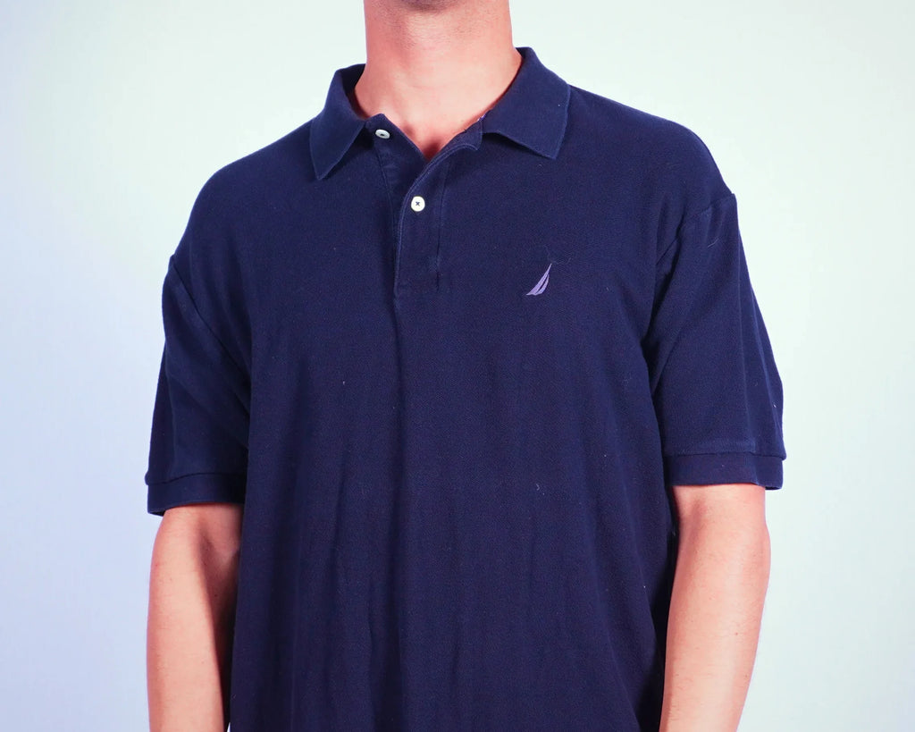 Nautica Navy Polo Shirt L