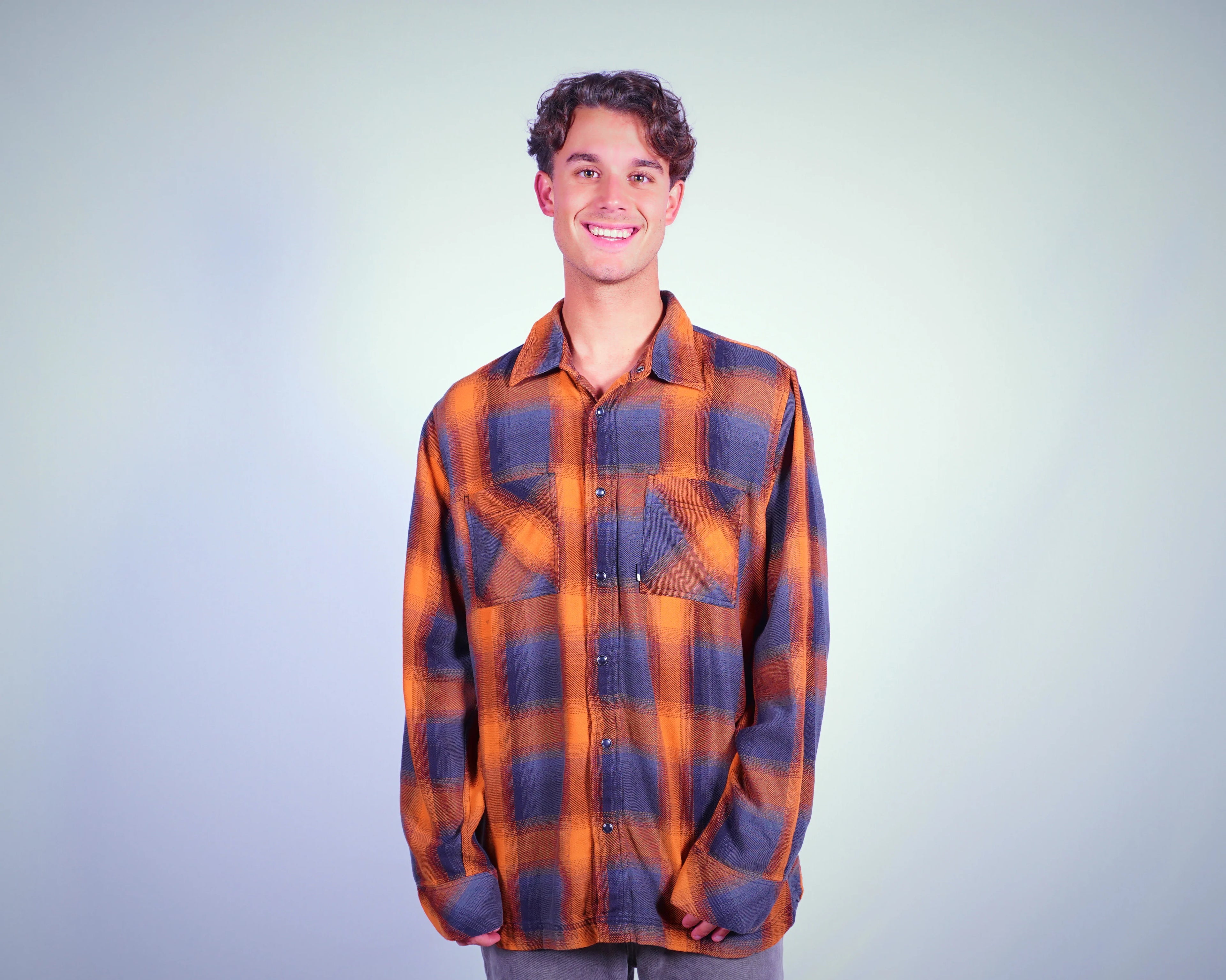 The North Face Orange Shirt L