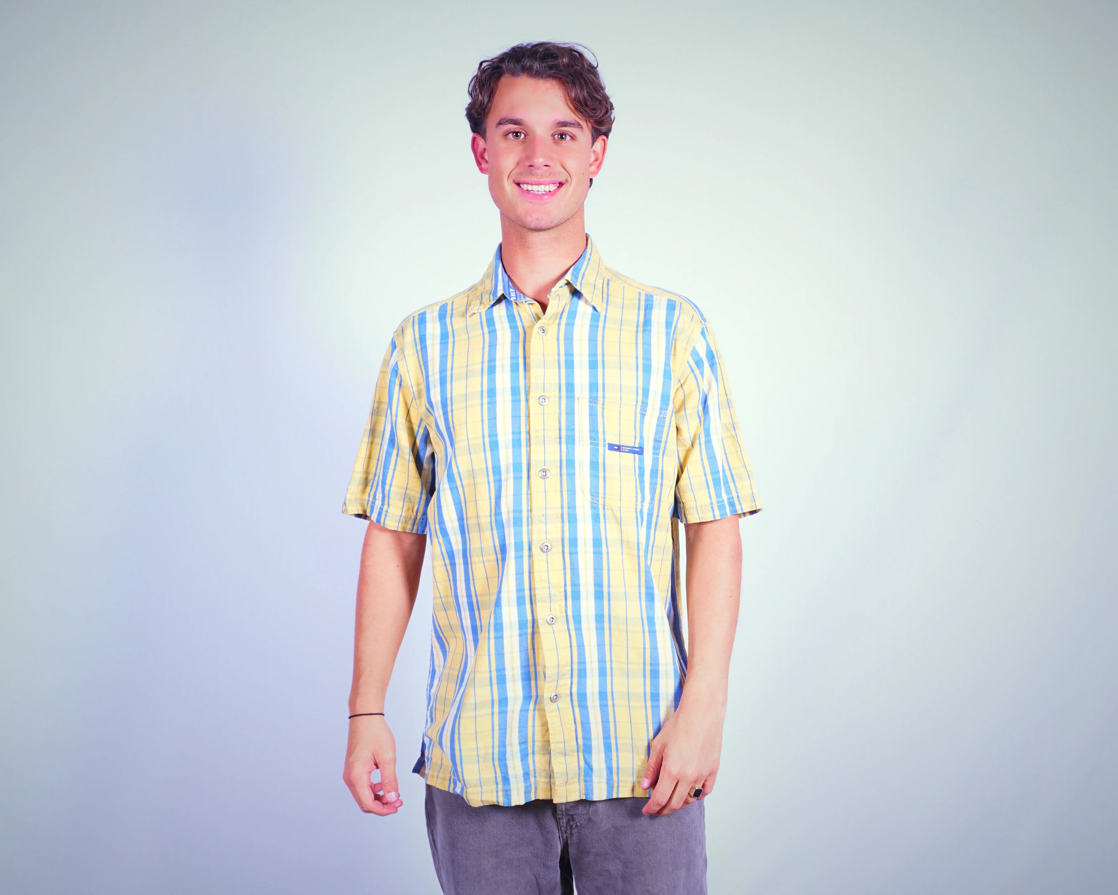 Tommy hilfiger Yellow Short-sleeve Shirt L