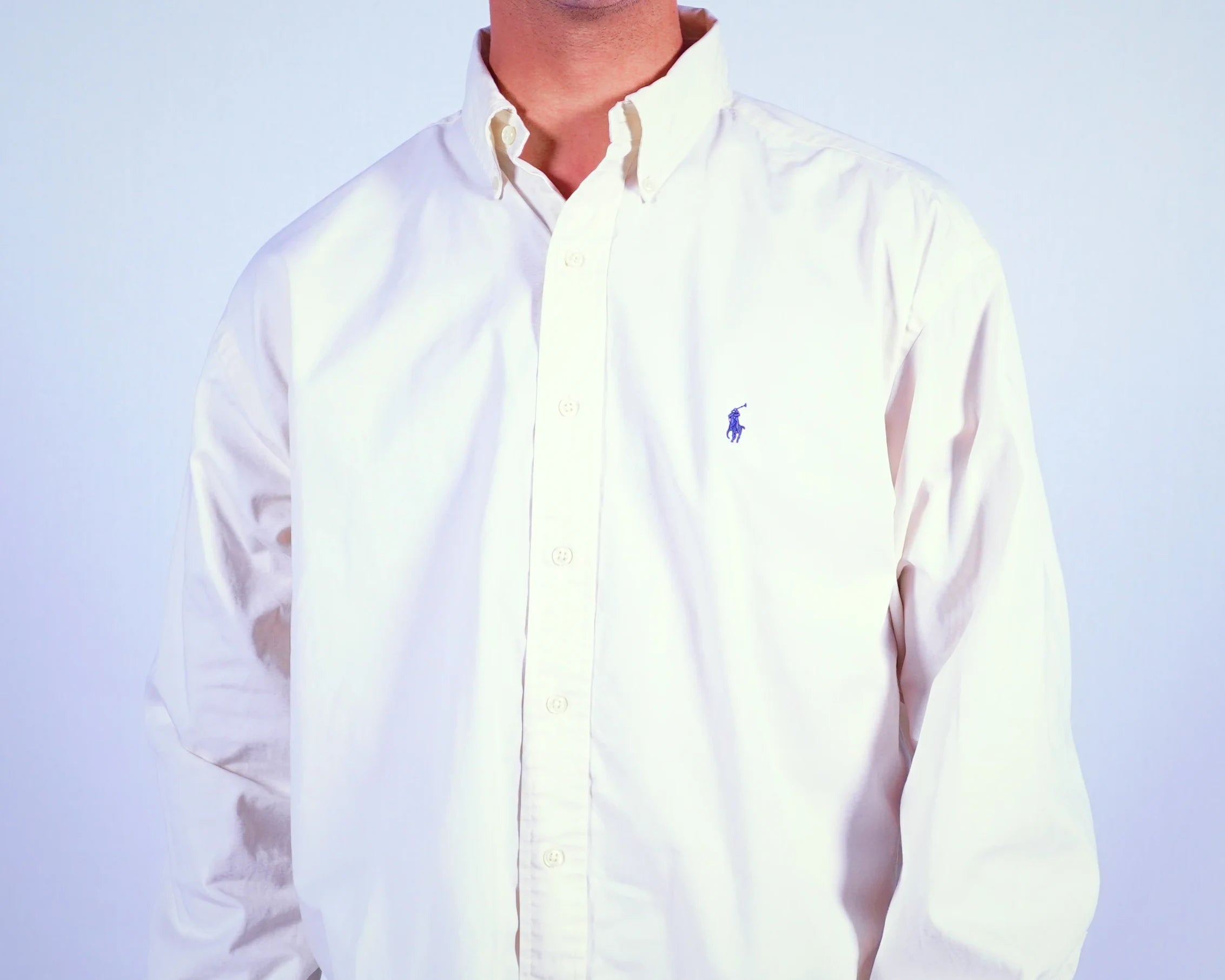 Ralph Lauren White Button-down Shirt L