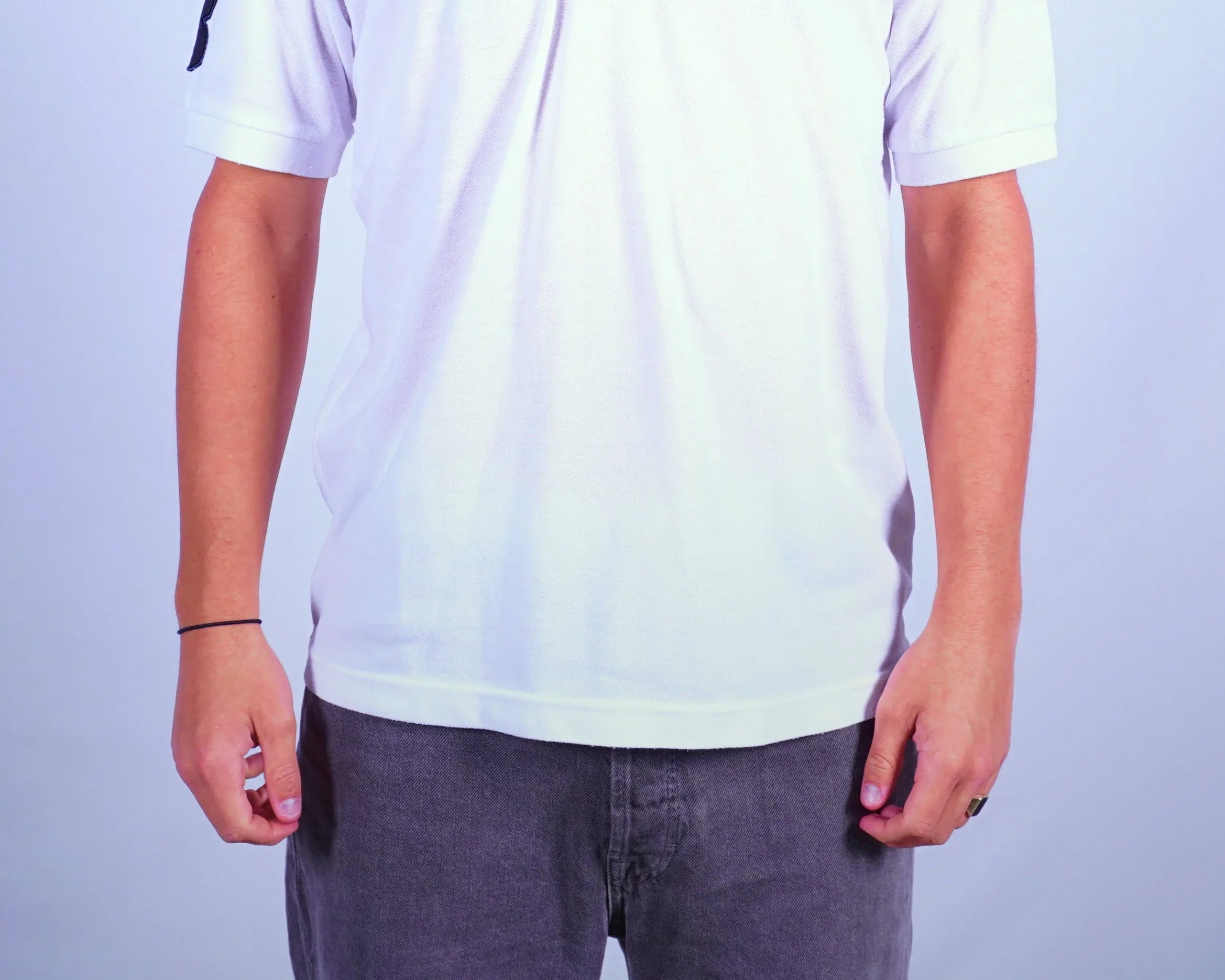 Ralph Lauren White Polo Shirt L