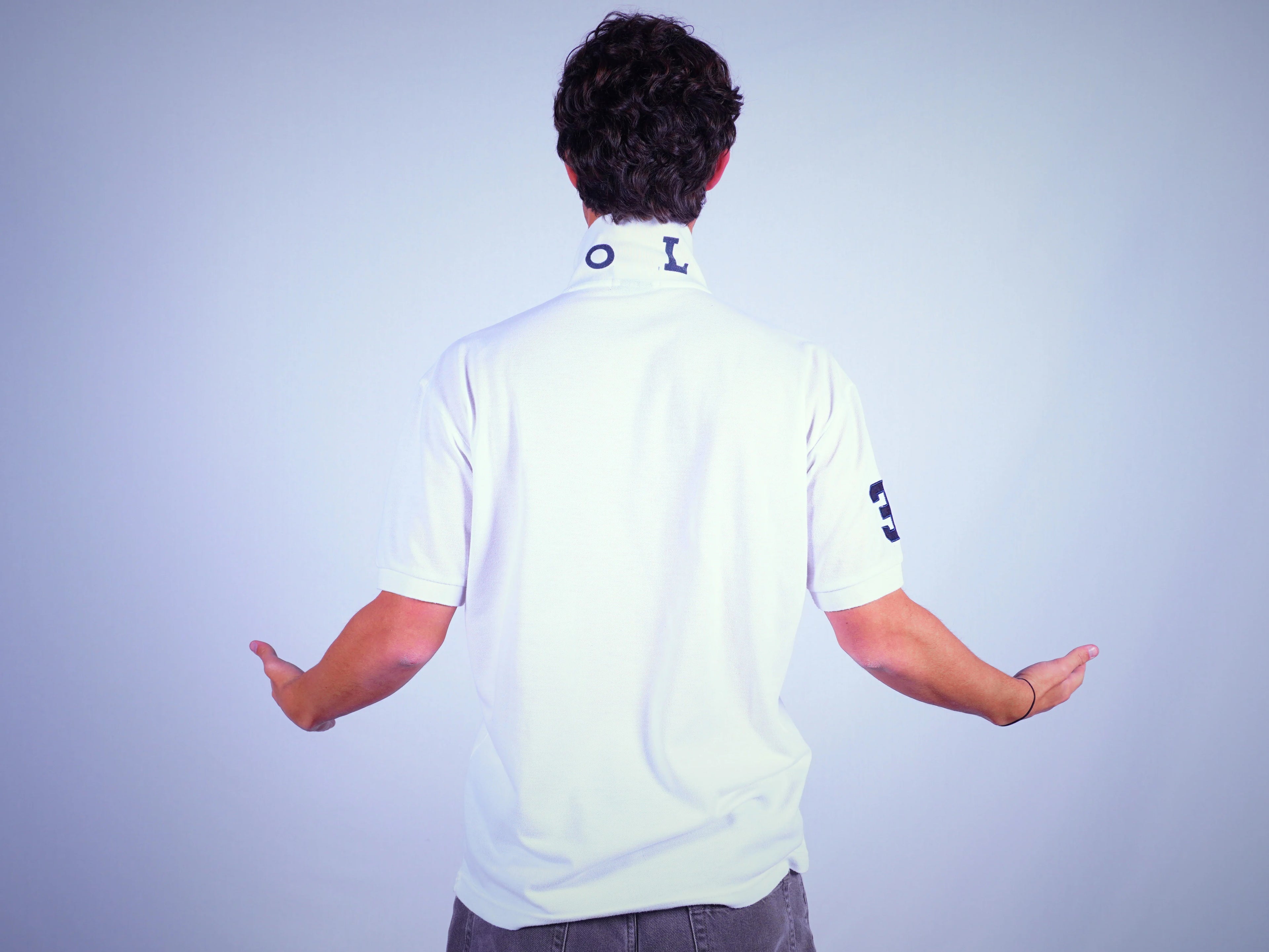 Ralph Lauren White Polo Shirt L