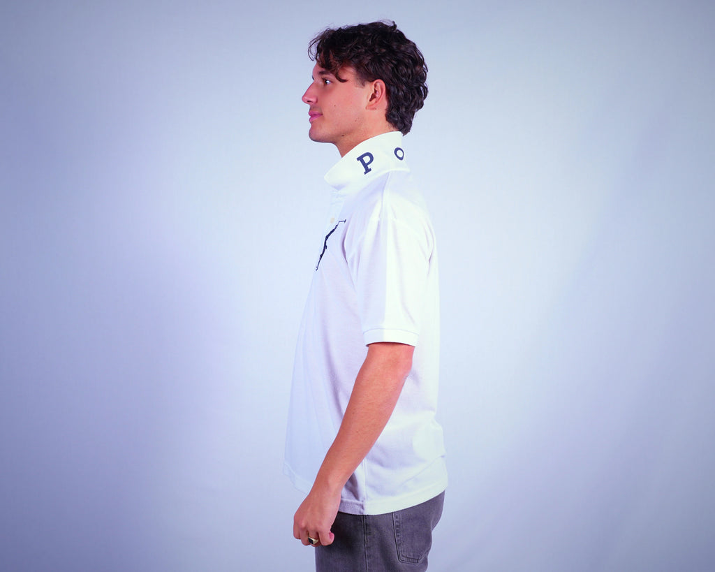 Ralph Lauren White Polo Shirt L
