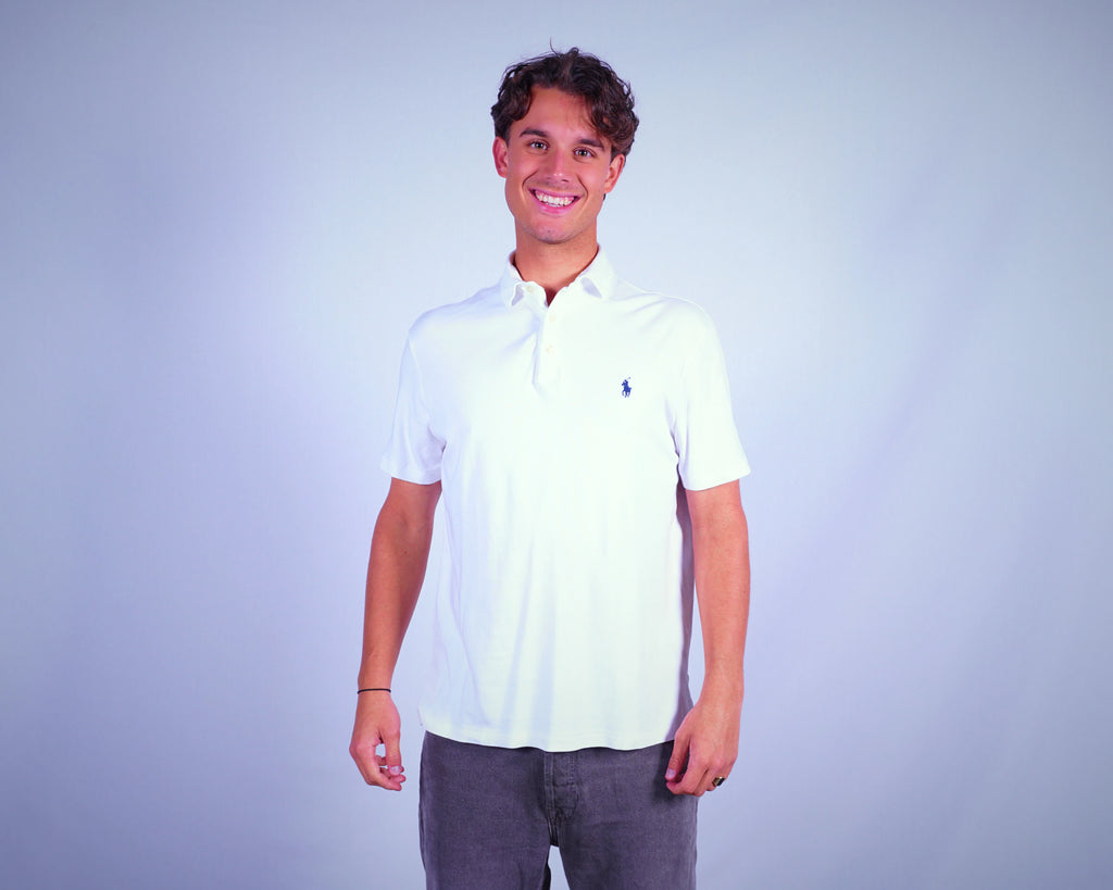 Ralph Lauren White Polo Shirt M