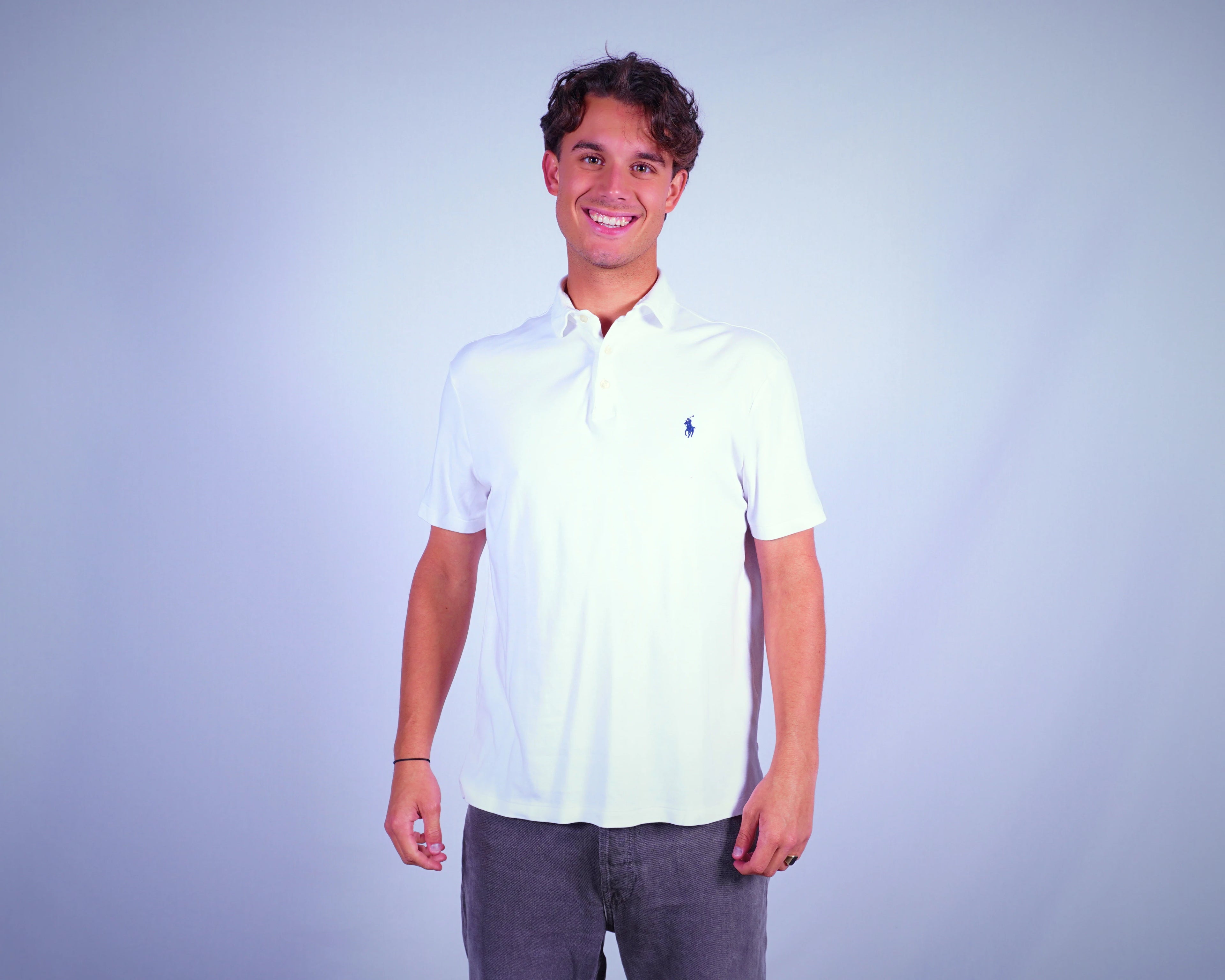 Ralph Lauren White Polo Shirt M