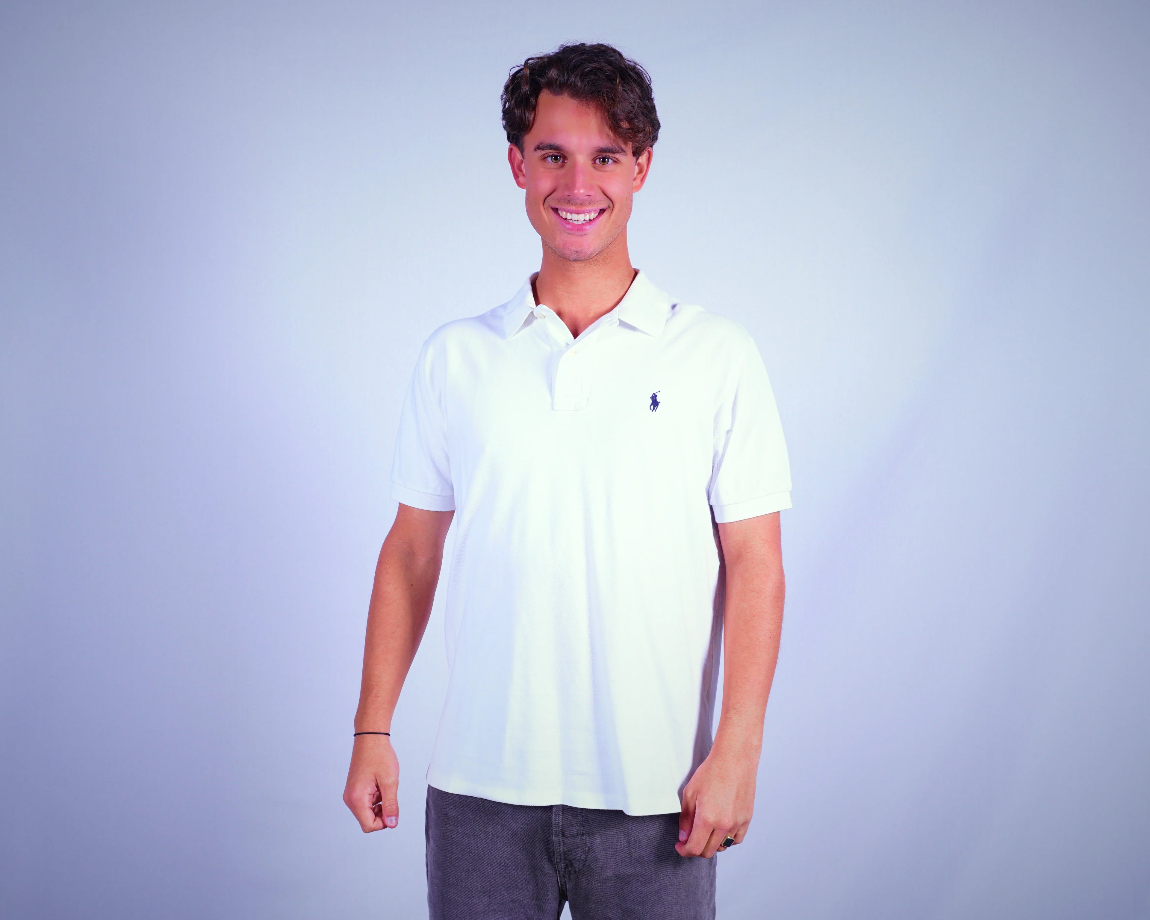 Ralph Lauren White Polo Shirt M