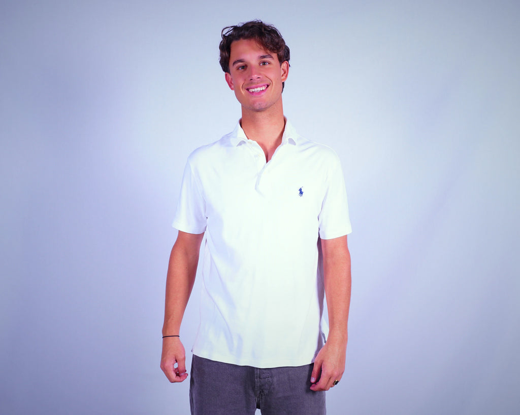Ralph Lauren White Polo Shirt M