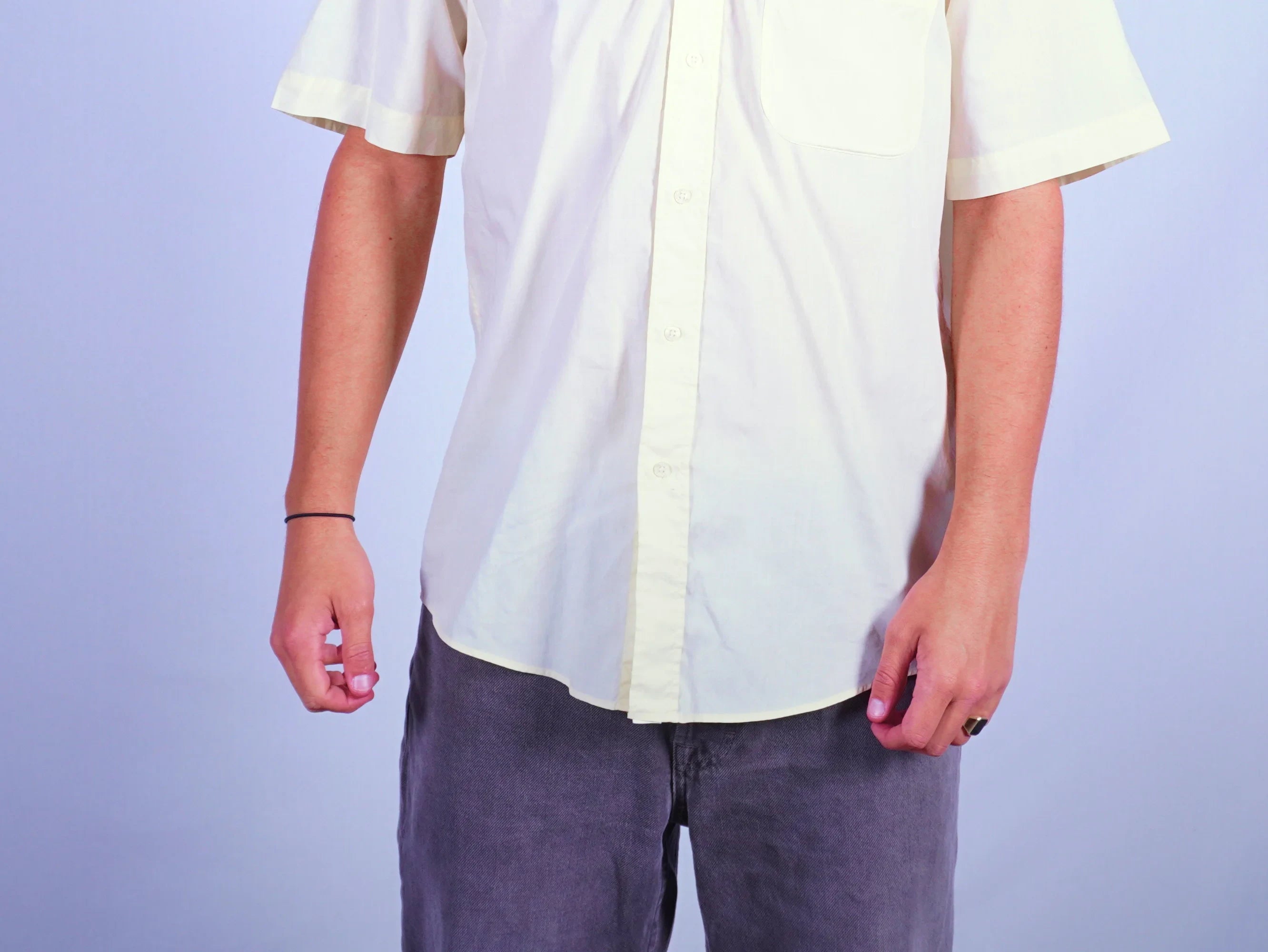 Yves Saint Laurent Beige Short-sleeve Shirt M