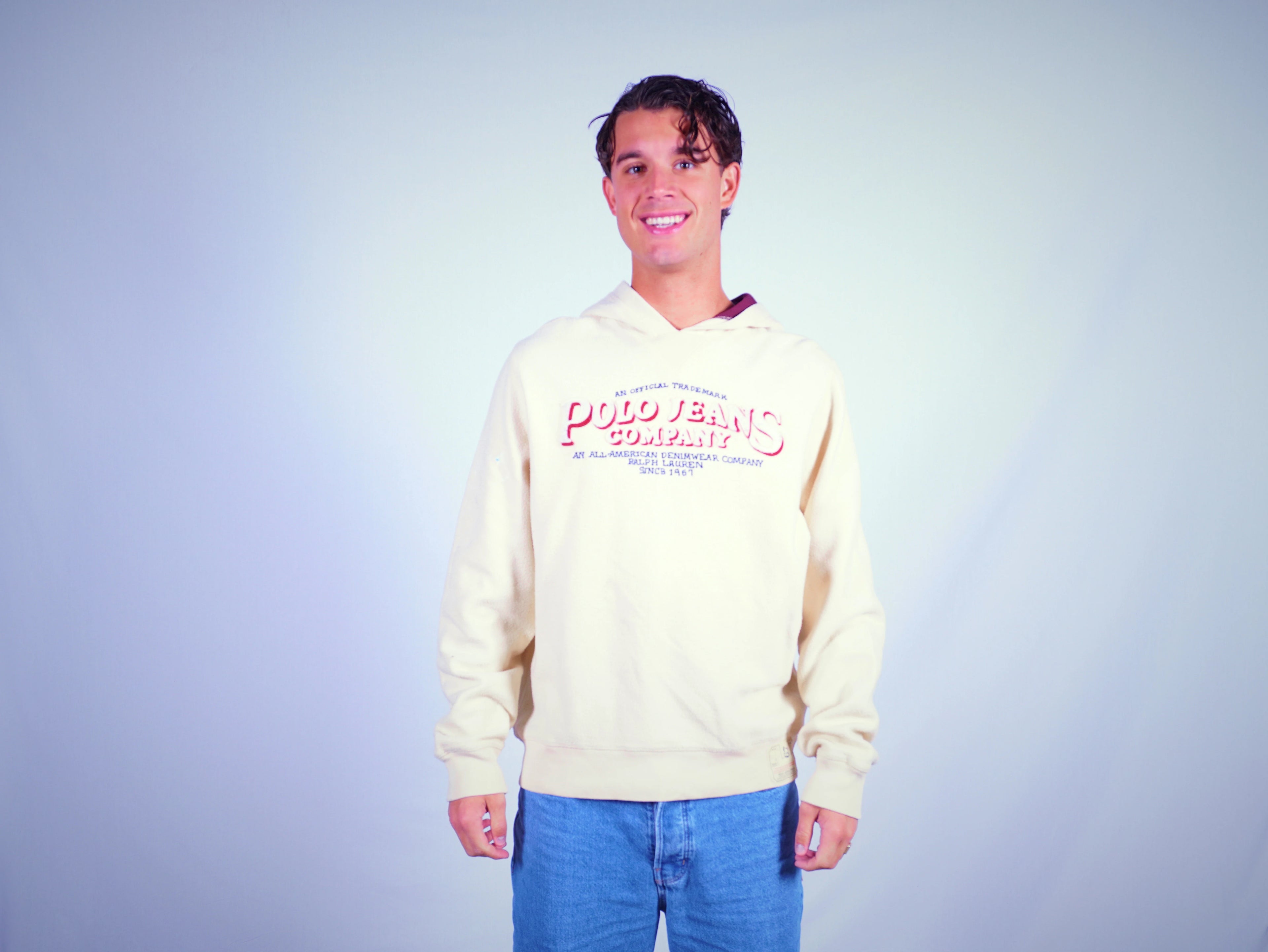 Ralph Lauren Beige Hoodie L