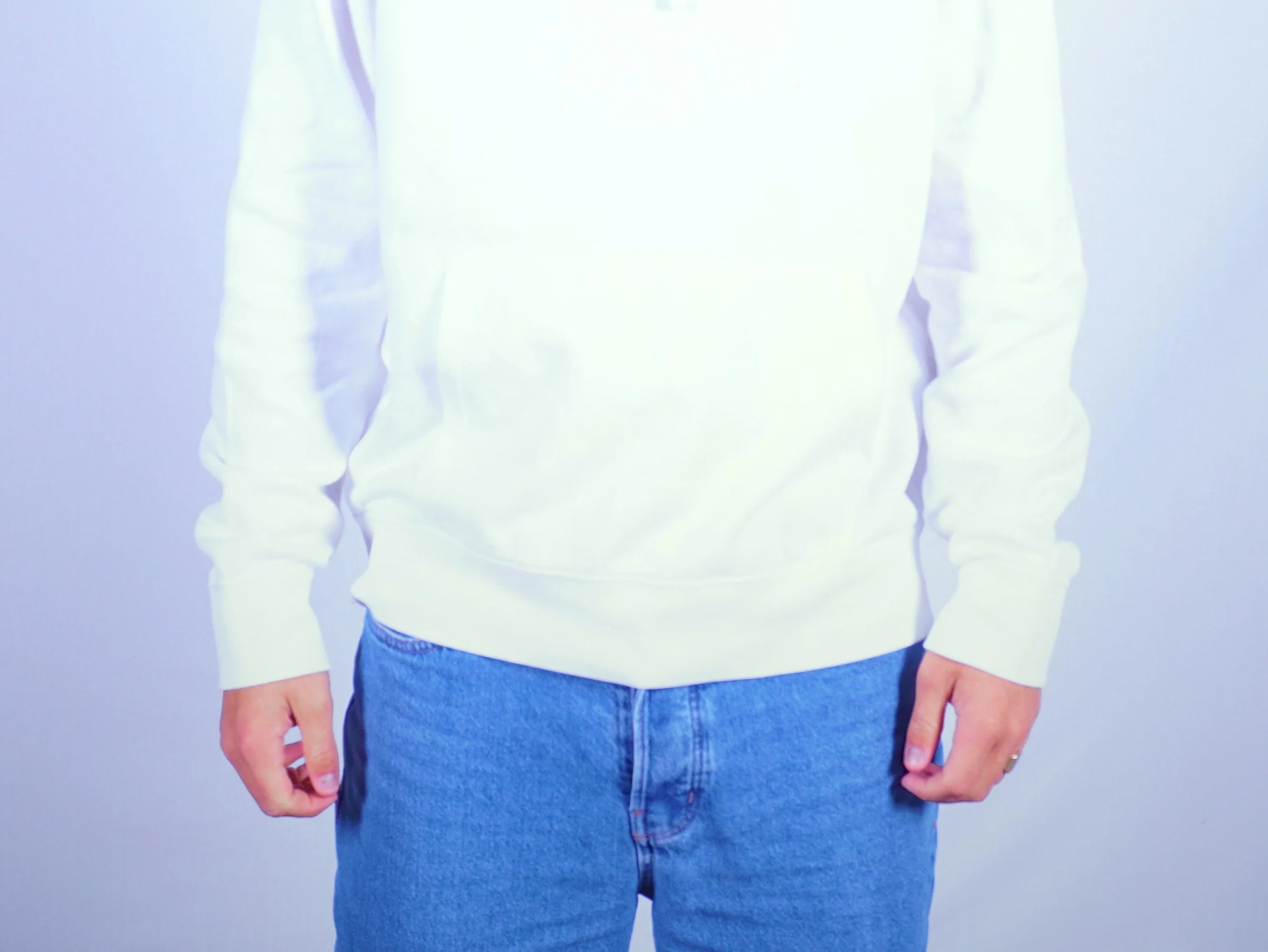 Ralph Lauren White Hoodie L