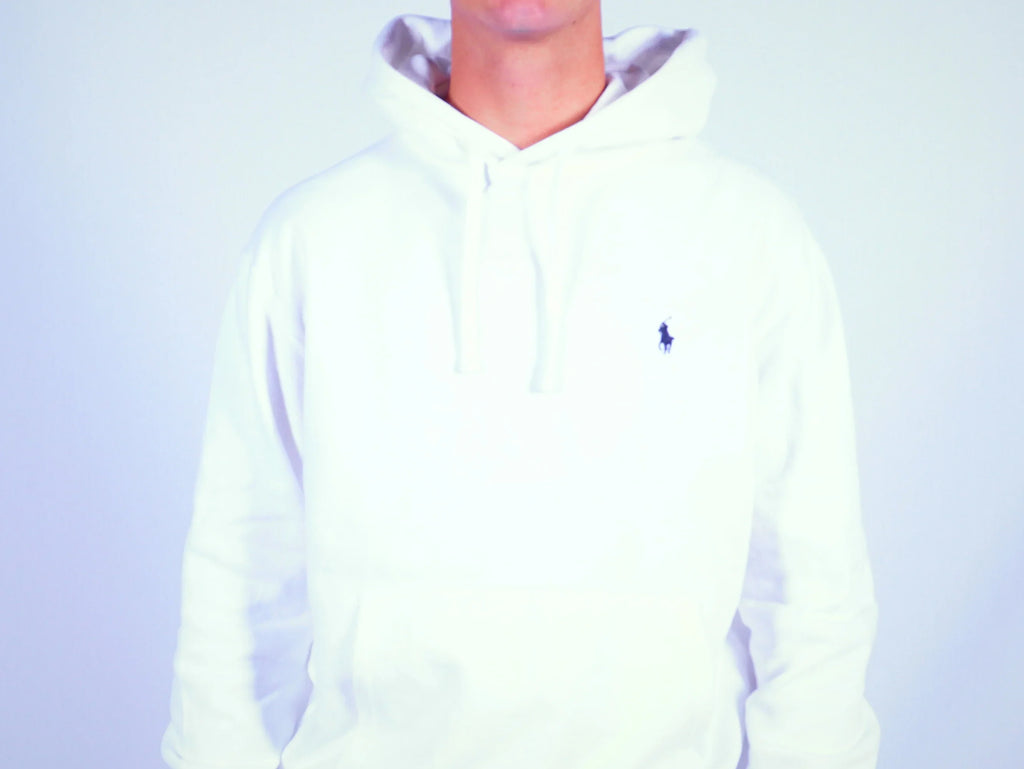 Ralph Lauren White Hoodie L