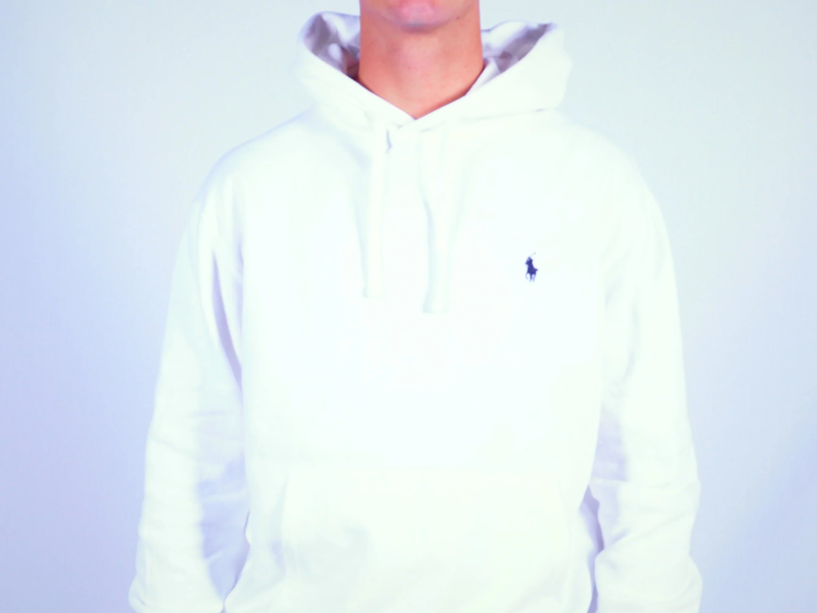 Ralph Lauren White Hoodie L