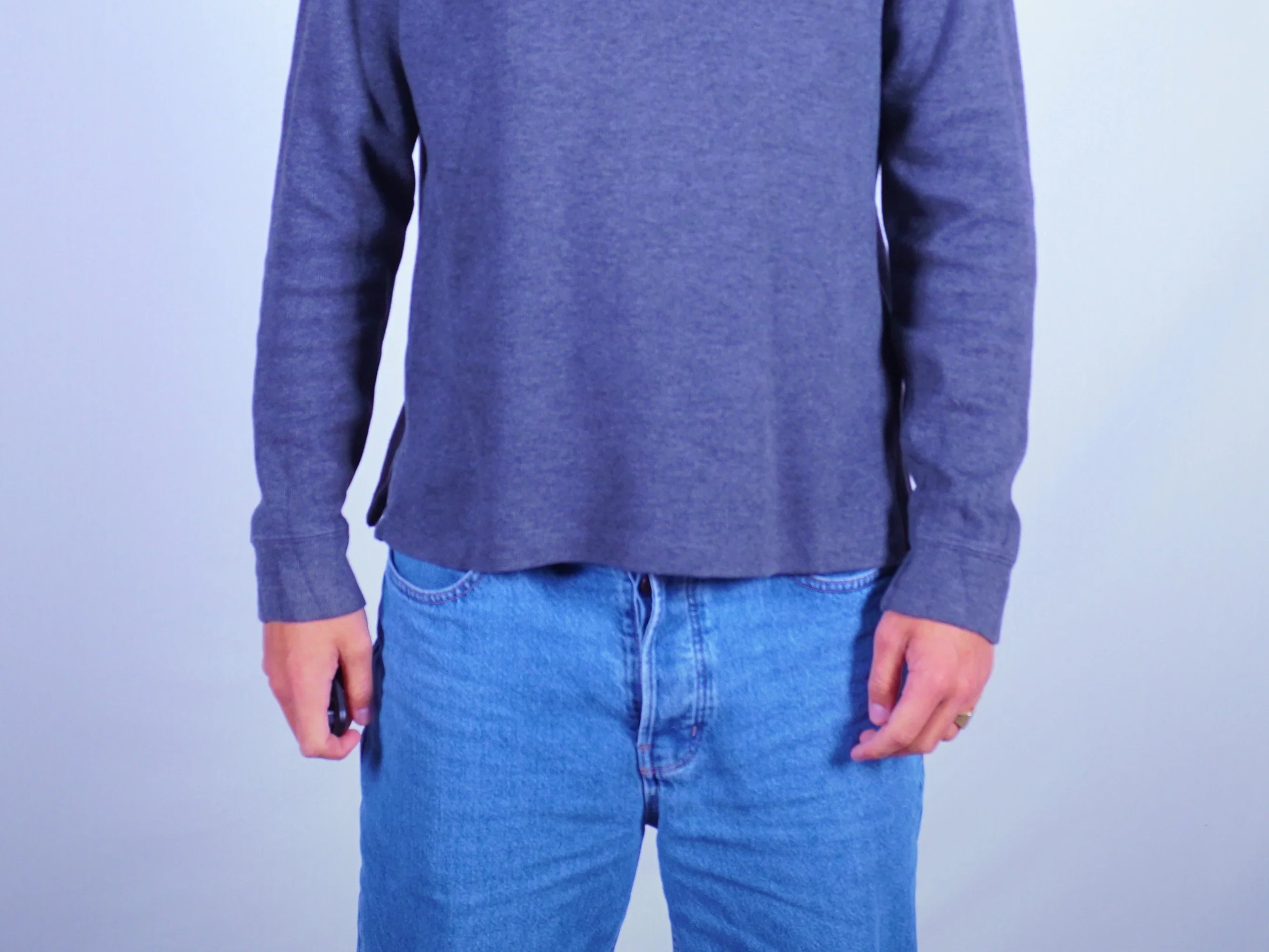 Ralph Lauren Grey Quarter-zip M