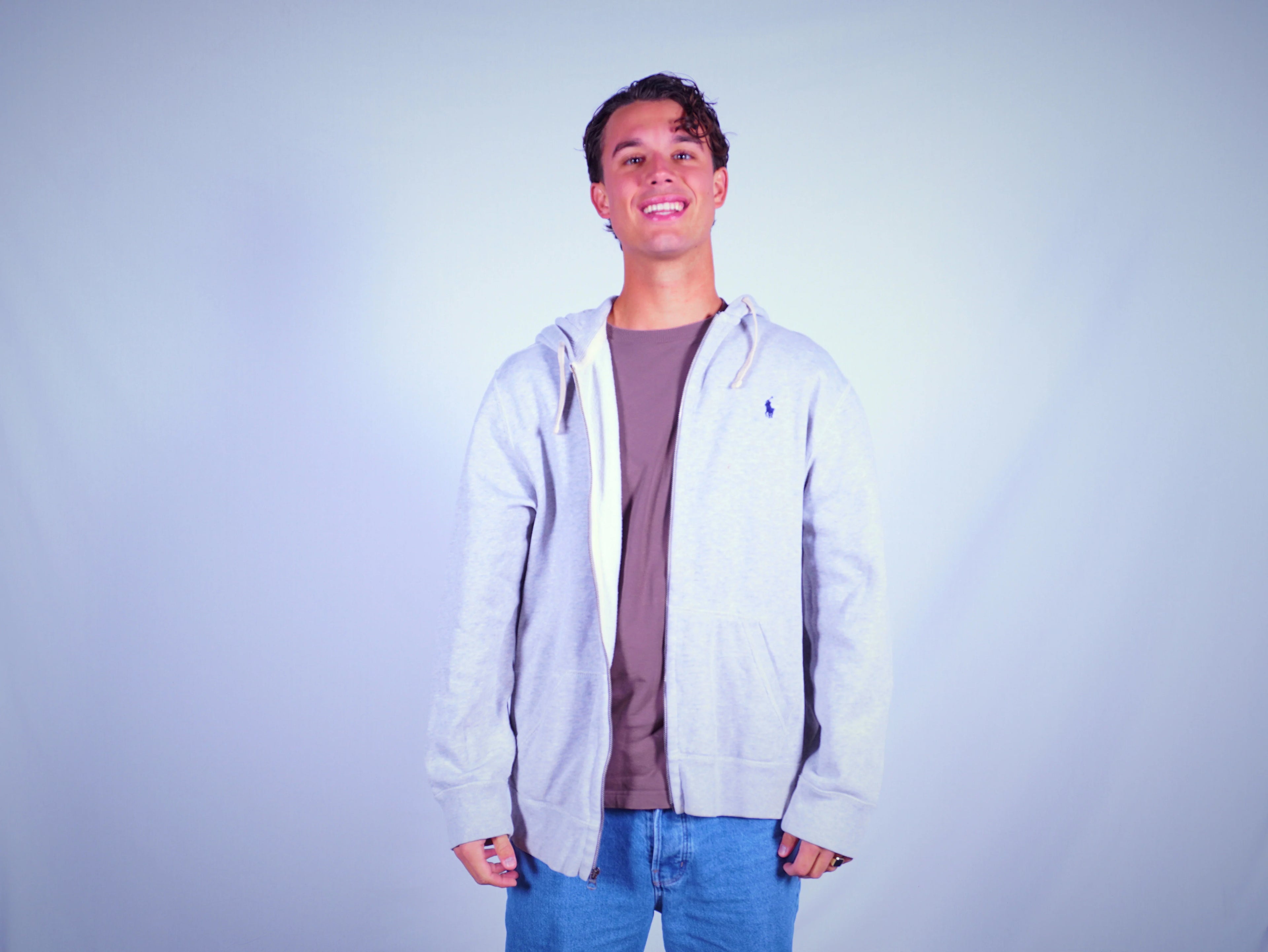 Ralph Lauren Grey Hoodie L