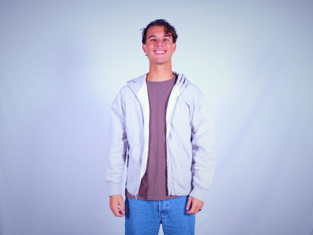 Ralph Lauren Grey Zip-up Hoodie M