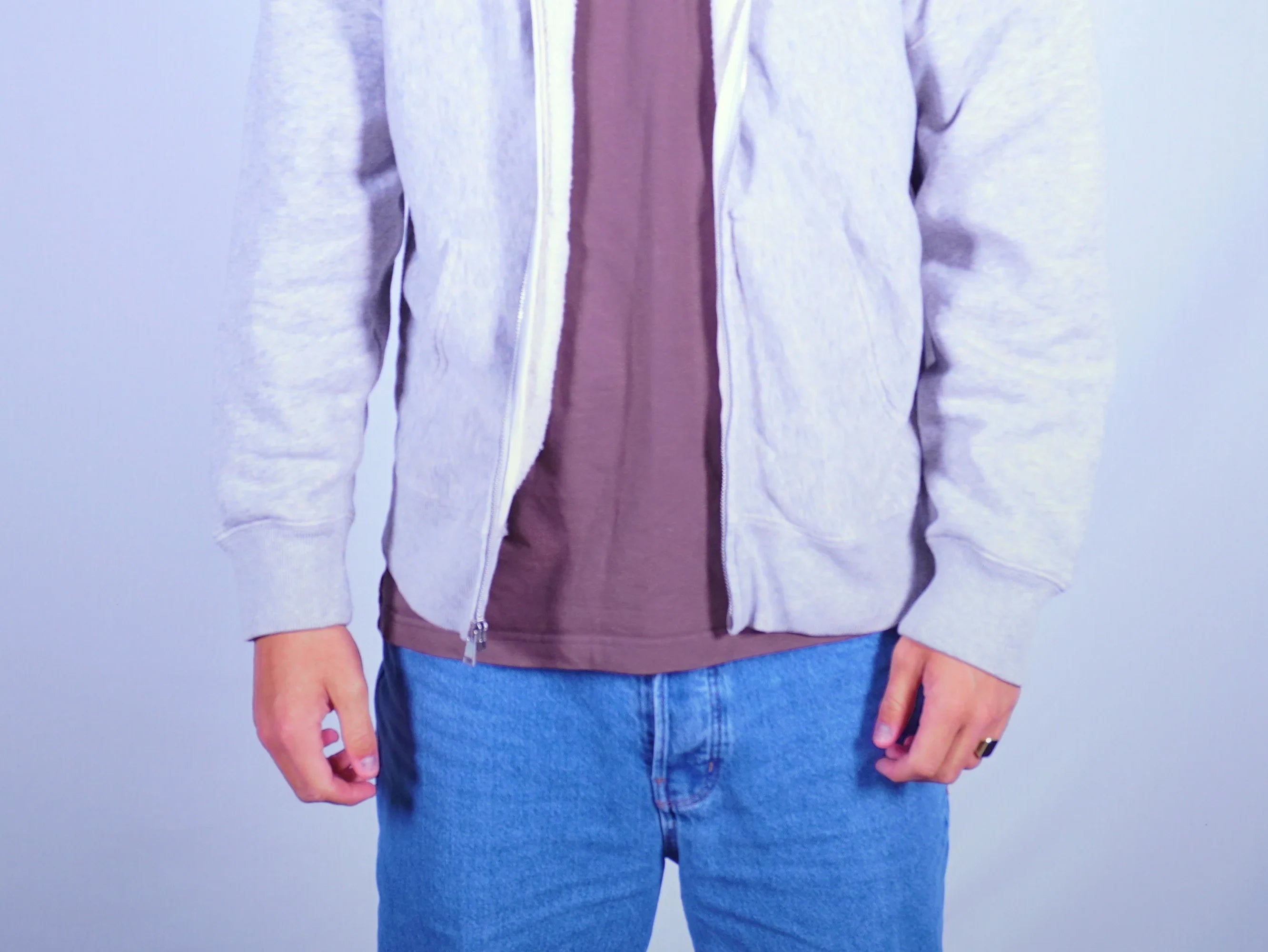 Ralph Lauren Grey Zip-up Hoodie M