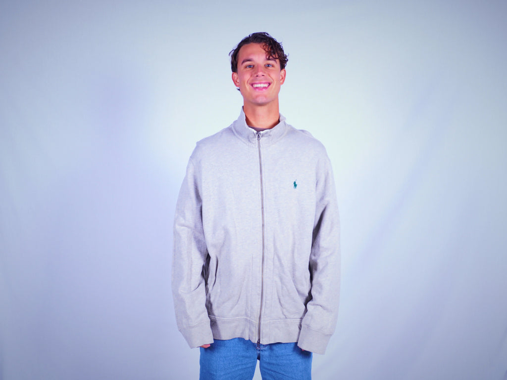 Ralph Lauren Grey Zip-up Hoodie XL