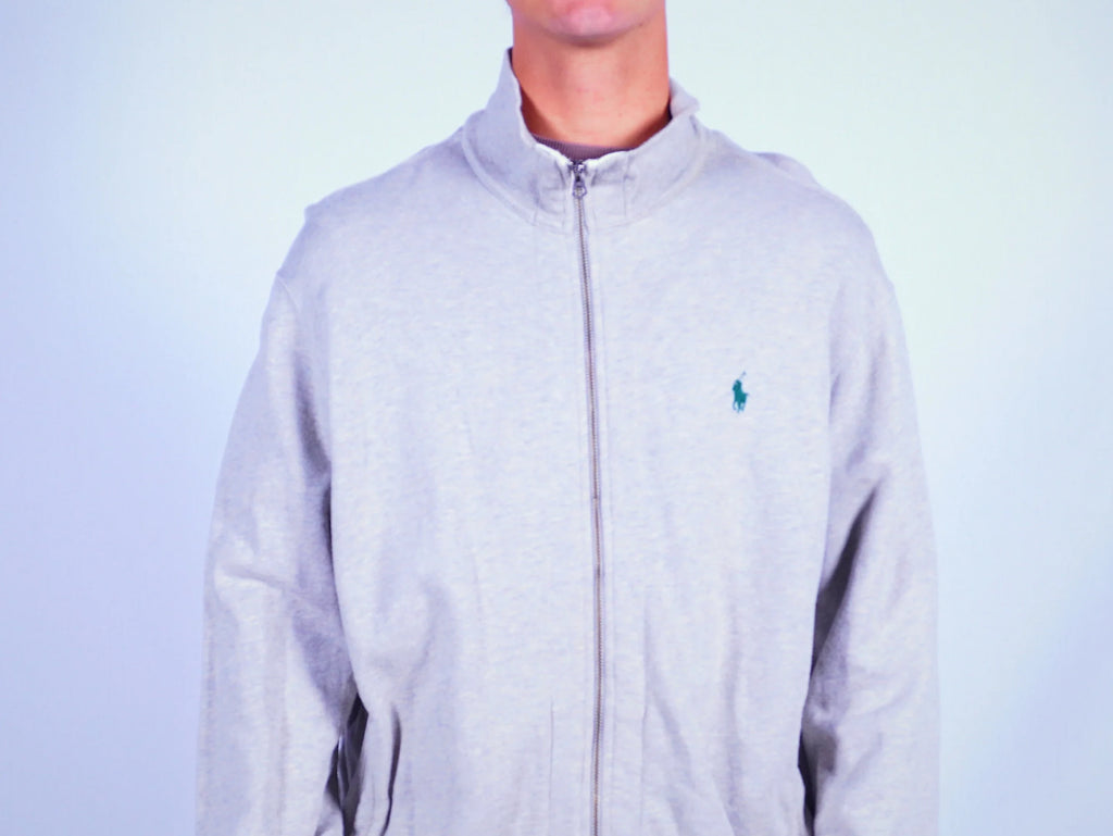 Ralph Lauren Grey Zip-up Hoodie XL