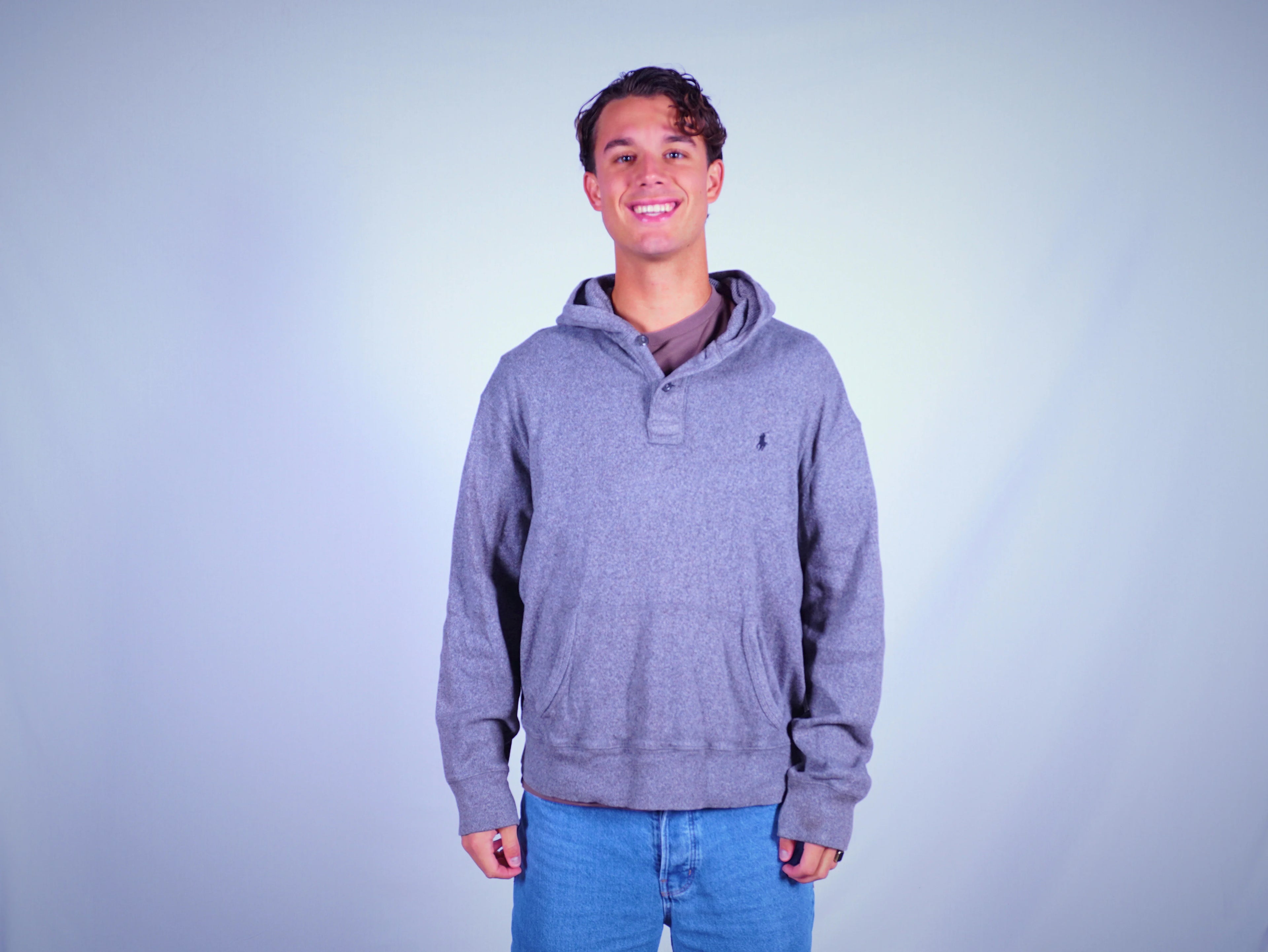 Ralph Lauren Grey Hoodie L