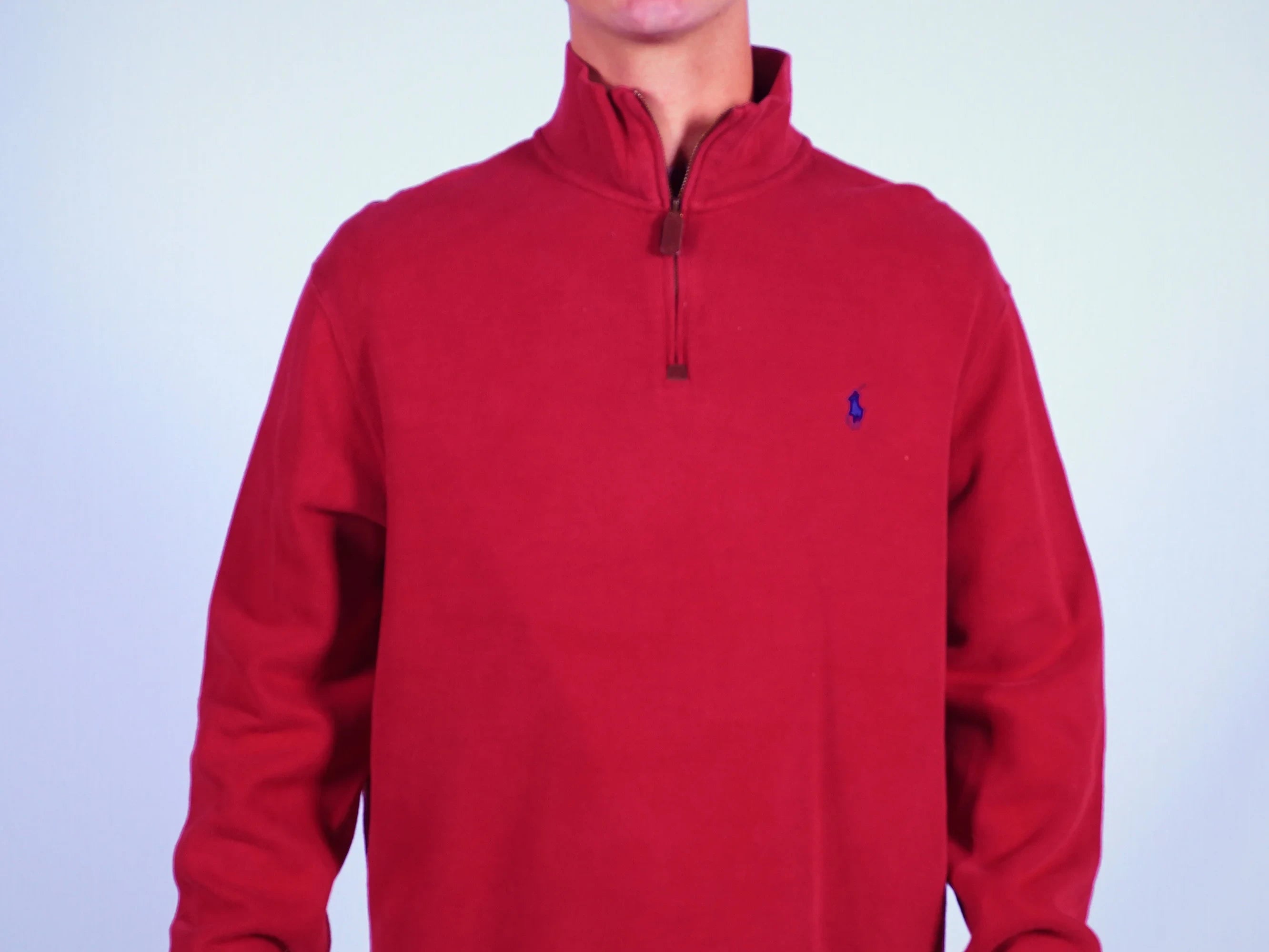 Ralph Lauren Red Quarter-zip M