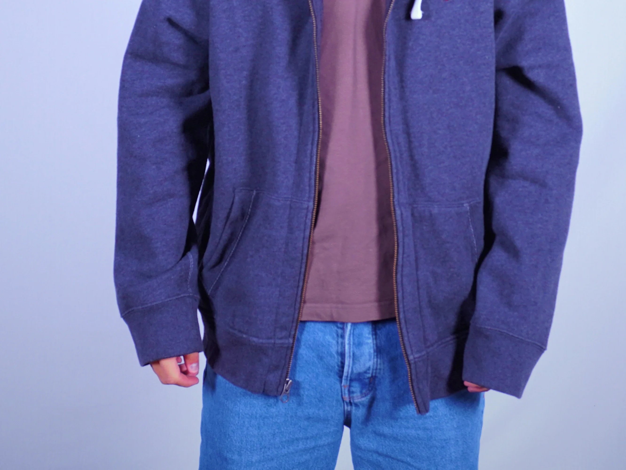 Ralph Lauren Blue Zip-up Hoodie L