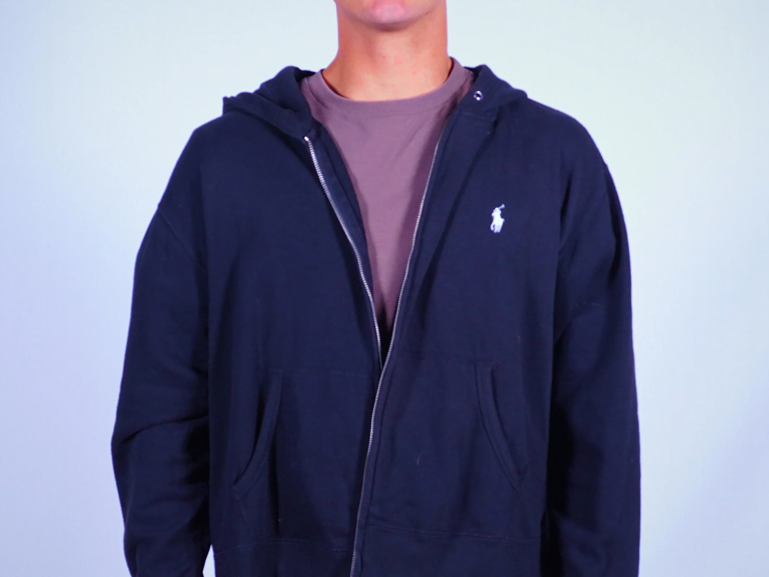 Ralph Lauren Black Zip-up Hoodie M