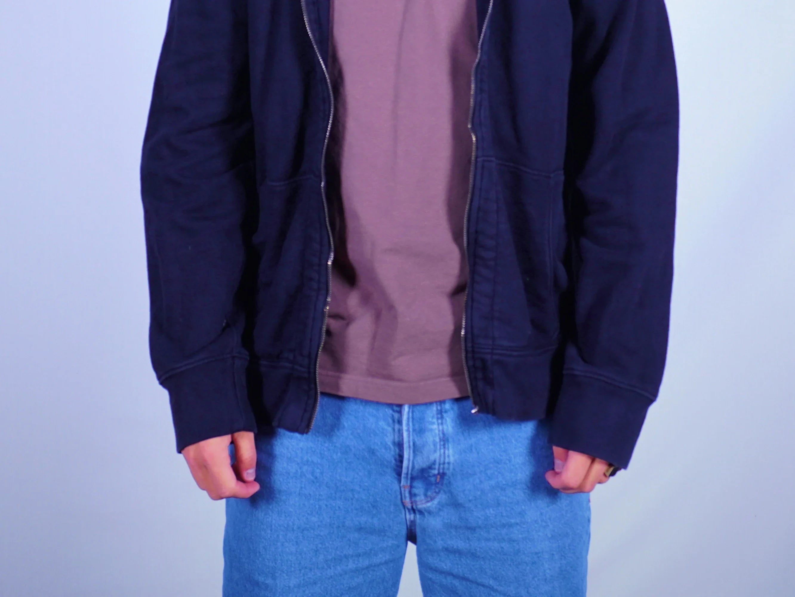 Ralph Lauren Black Zip-up Hoodie L