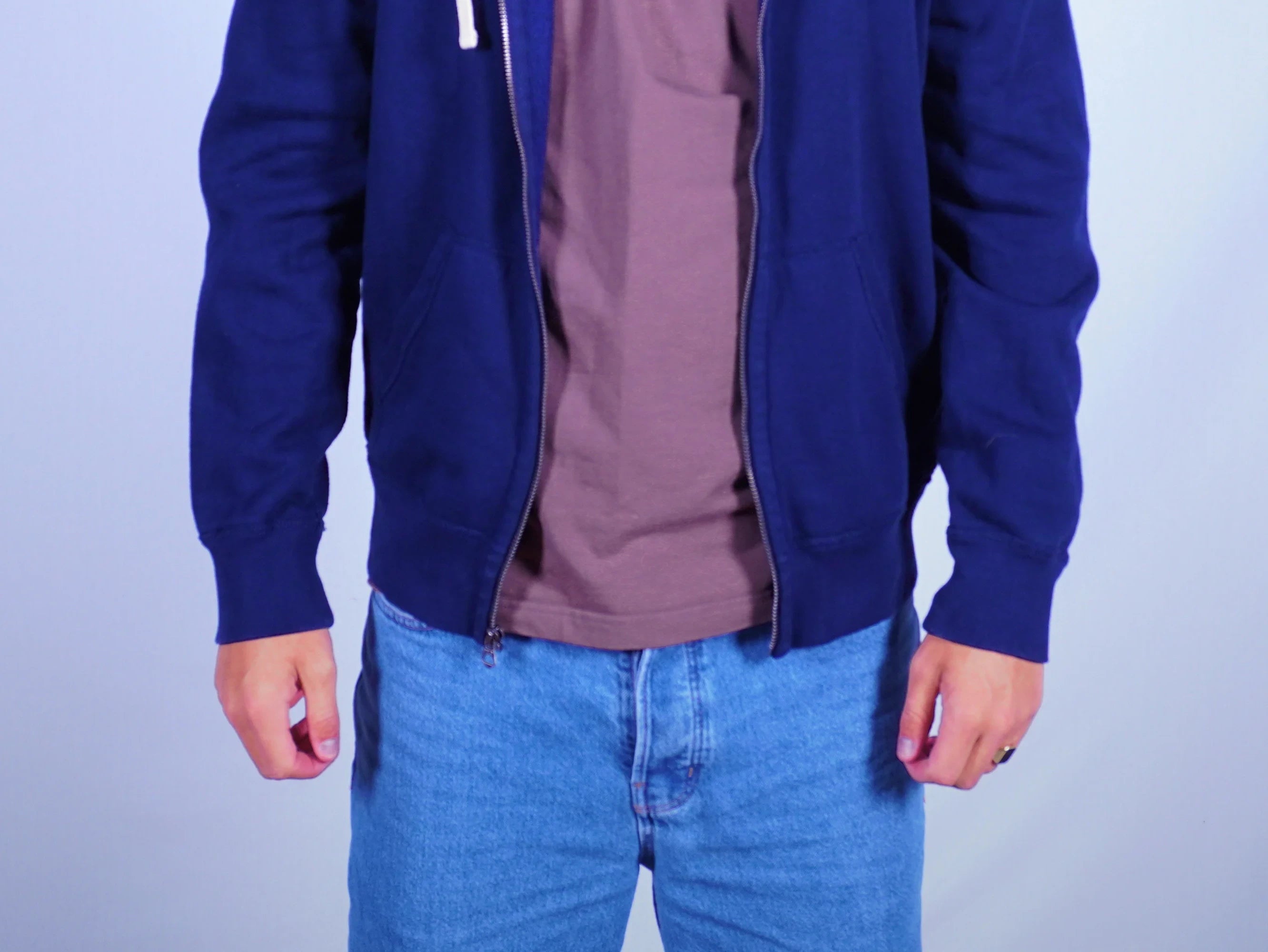 Ralph Lauren Navy Zip-up Hoodie M