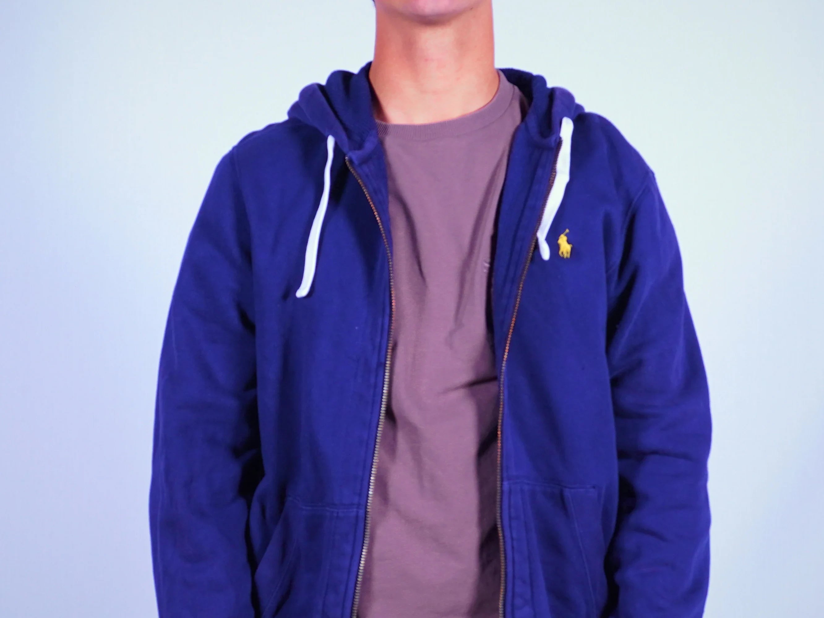 Ralph Lauren Navy Zip-up Hoodie M