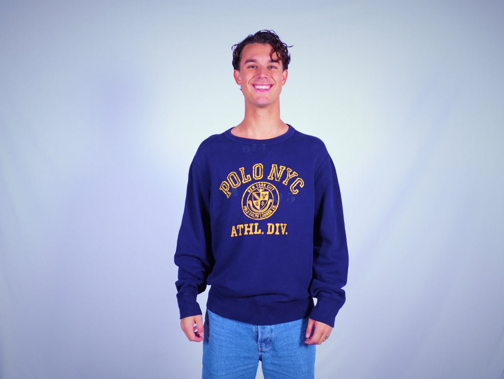 Ralph Lauren Navy Sweater L