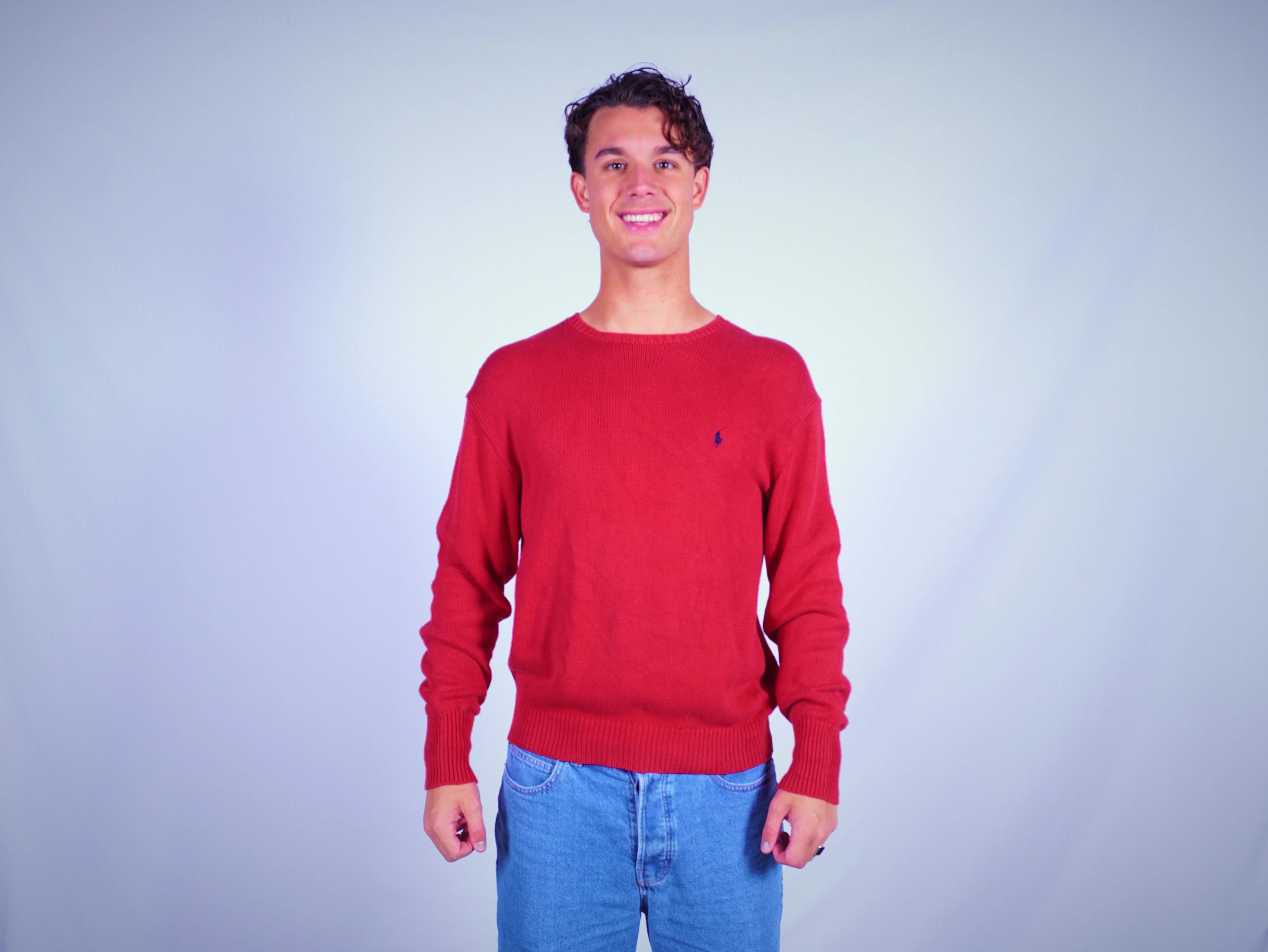 Ralph Lauren Red Sweater L