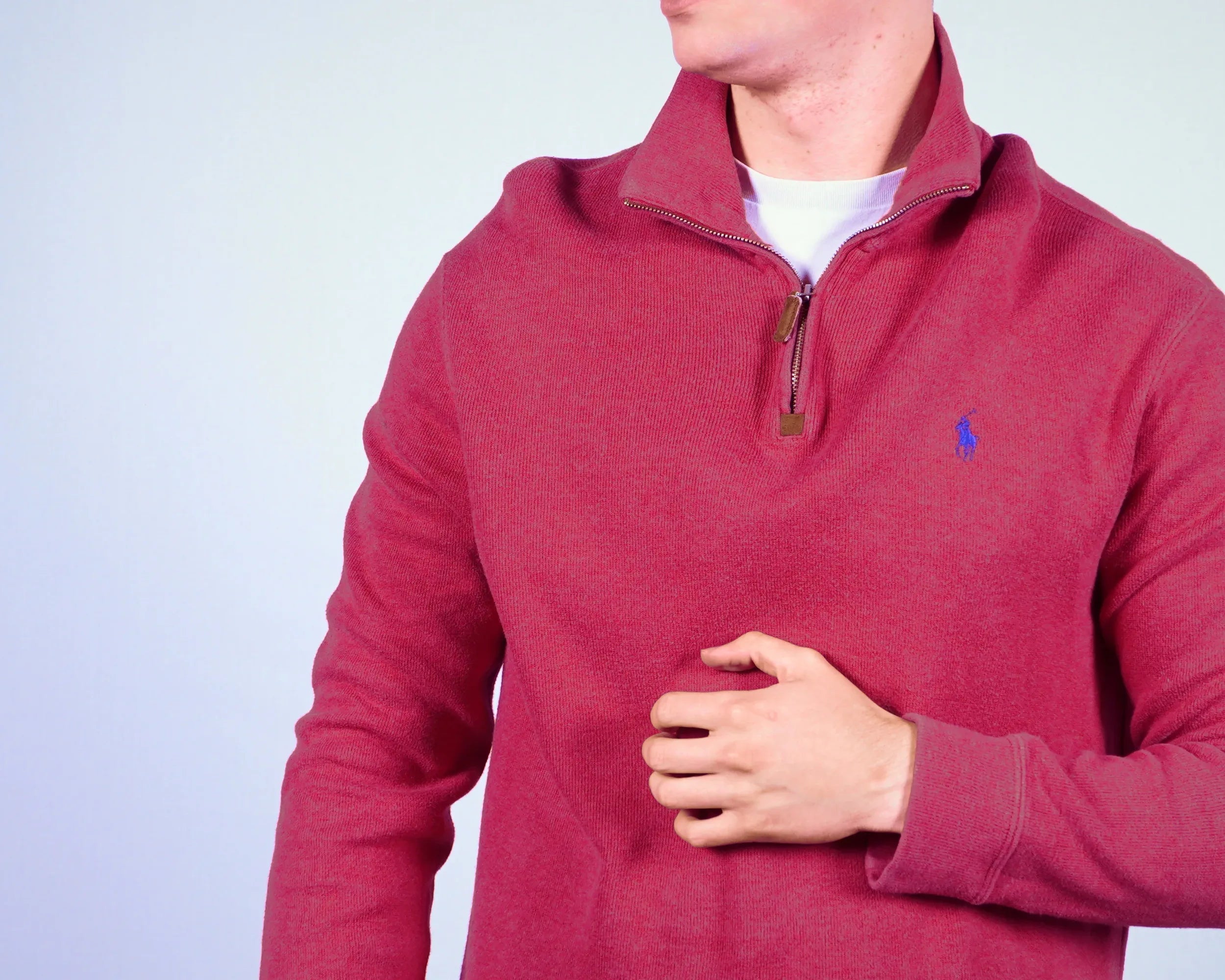 Ralph Lauren Quarter-Zip Sweater (M)