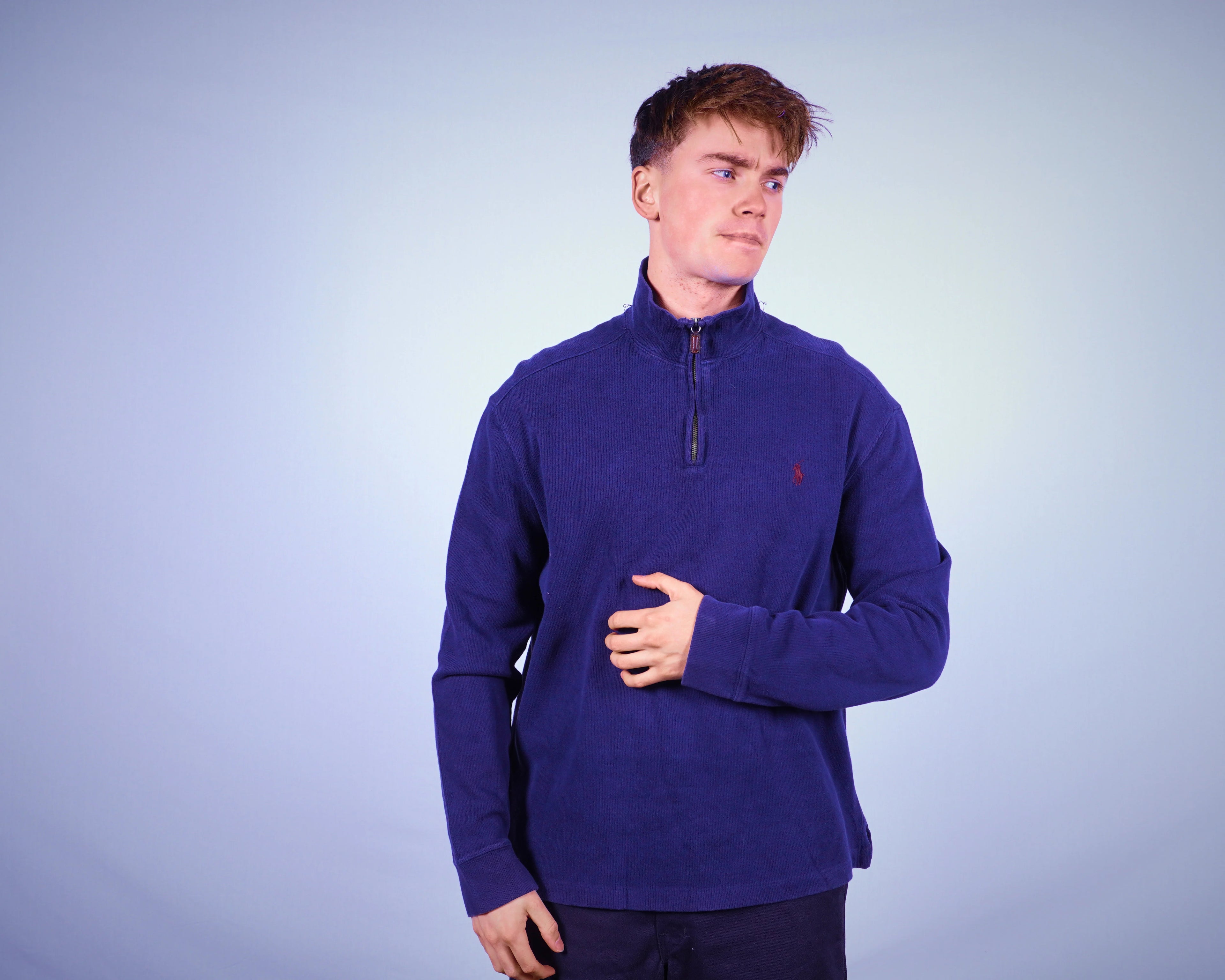 Ralph Lauren Quarter-Zip Sweater (S)