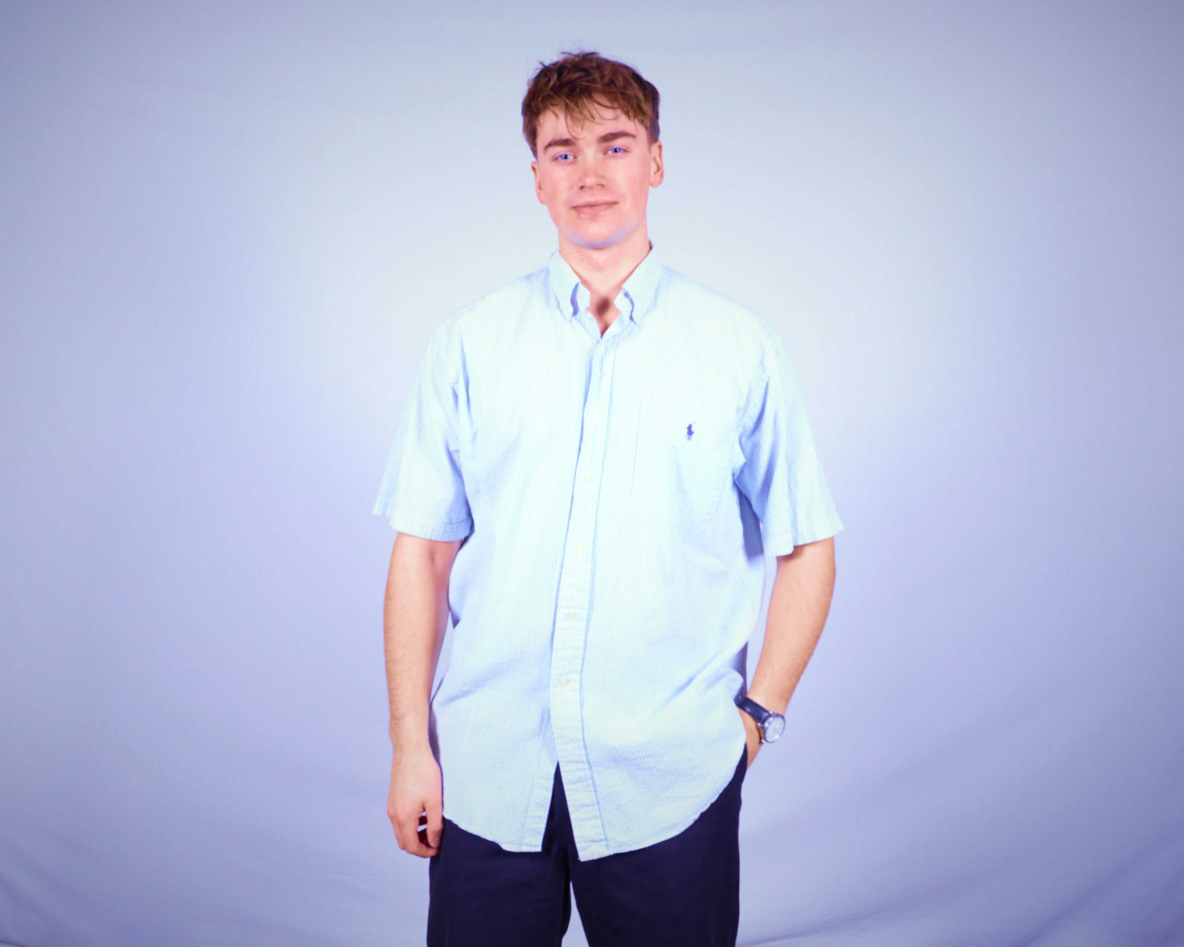 Ralph Lauren Short Sleeve Button-up Shirt (M)