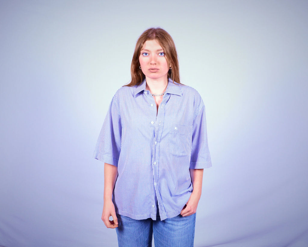 Burberry Short Sleeve Button-up Shirt (M)