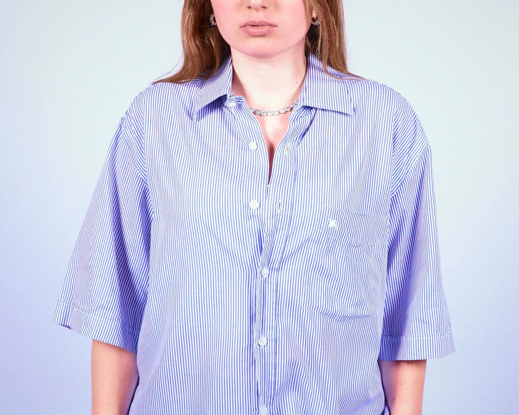 Burberry Short Sleeve Button-up Shirt (M)