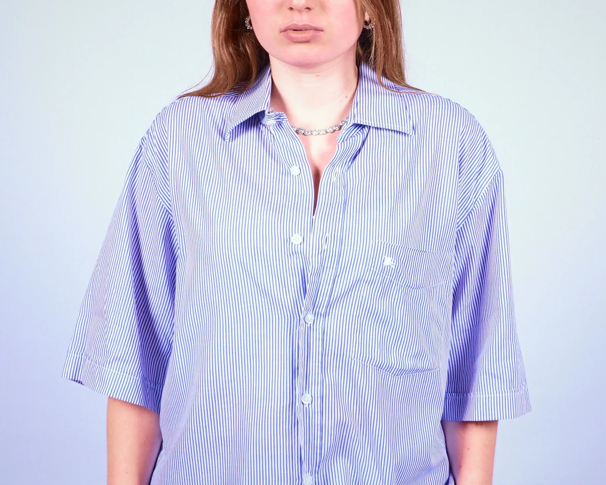 Burberry Short Sleeve Button-up Shirt (M)