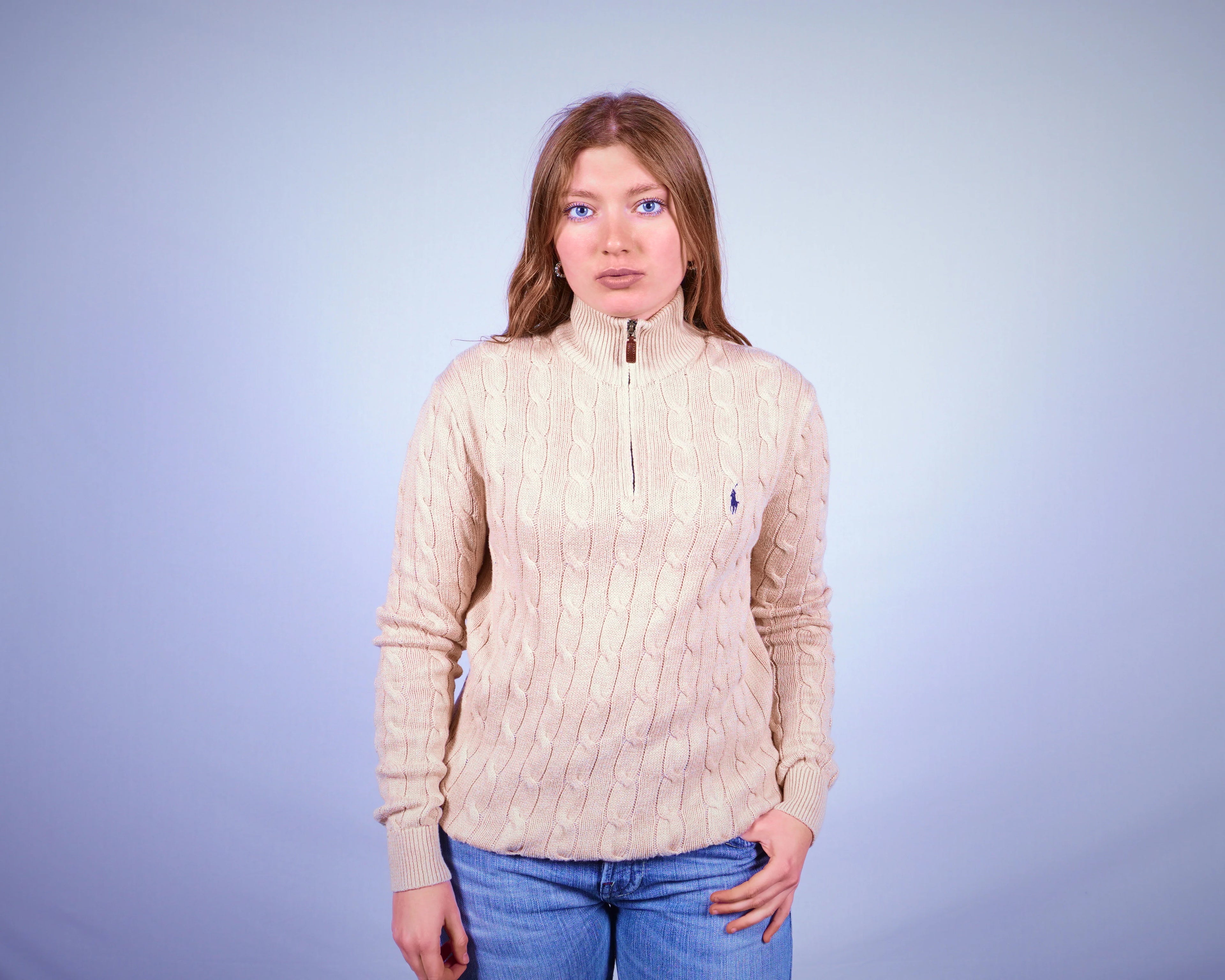 Ralph Lauren Cable Knit Sweater (XS)