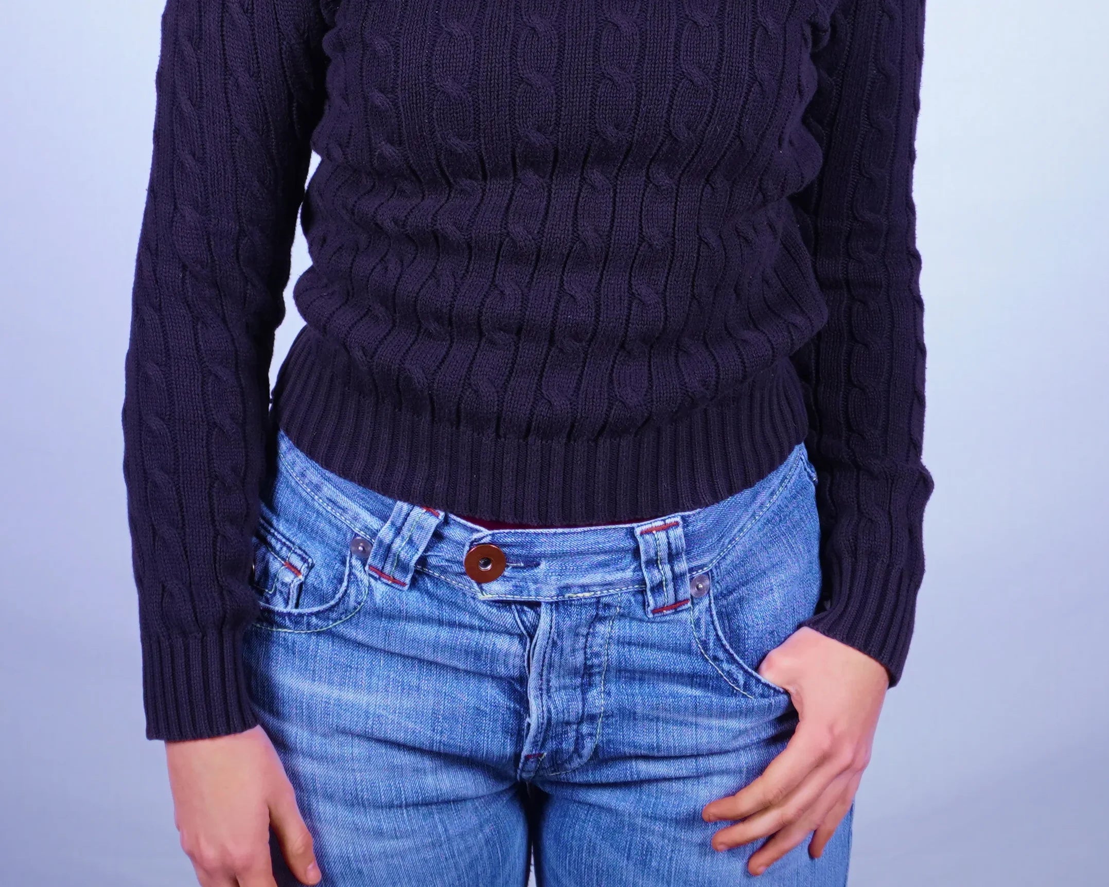 Ralph Lauren Cable Knit Sweater (XS)