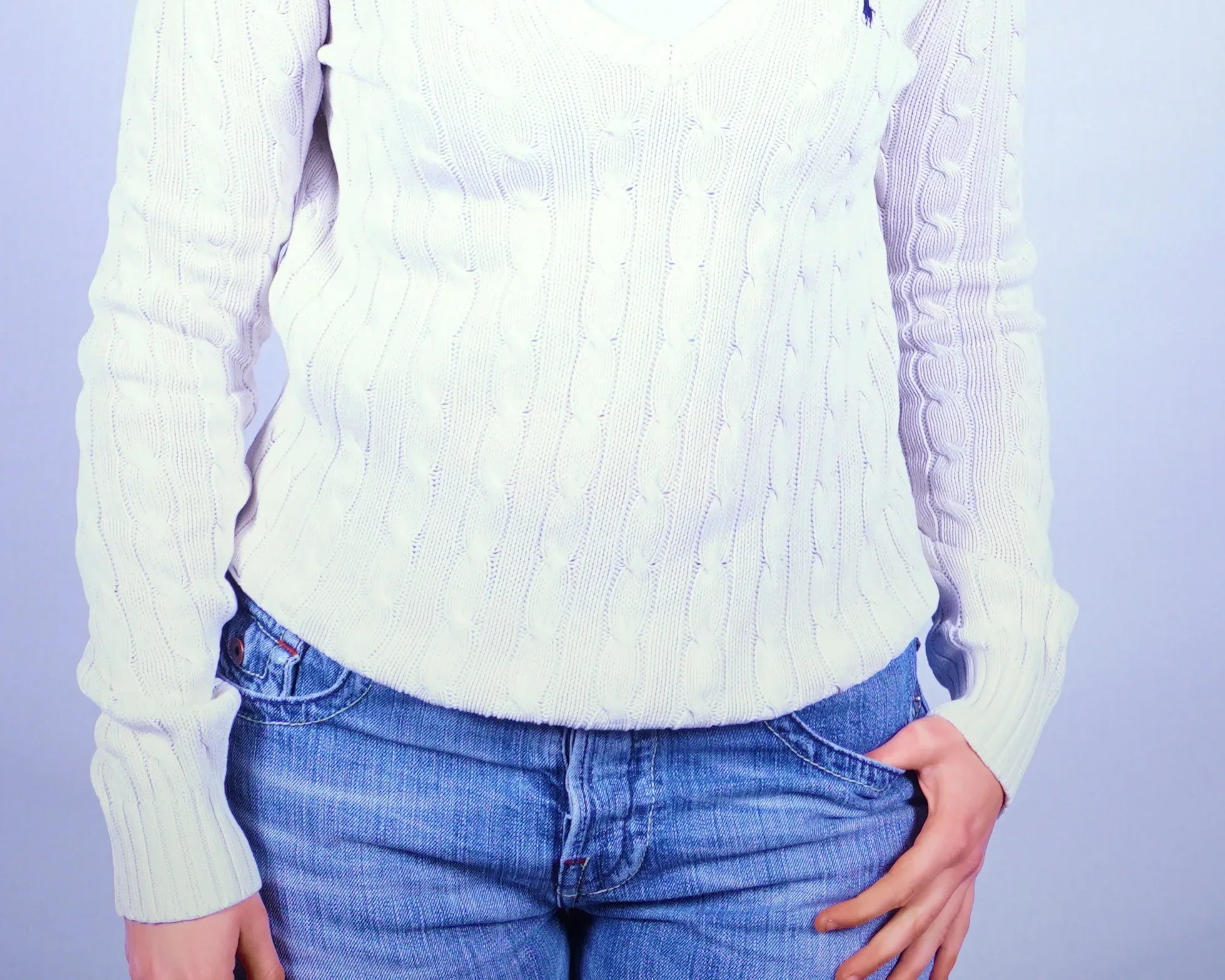 Ralph Lauren Cable Knit Sweater (M)