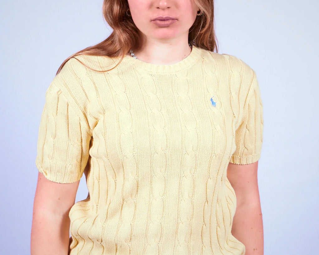 Ralph Lauren Short-sleeve Cable Knit Sweater (S)