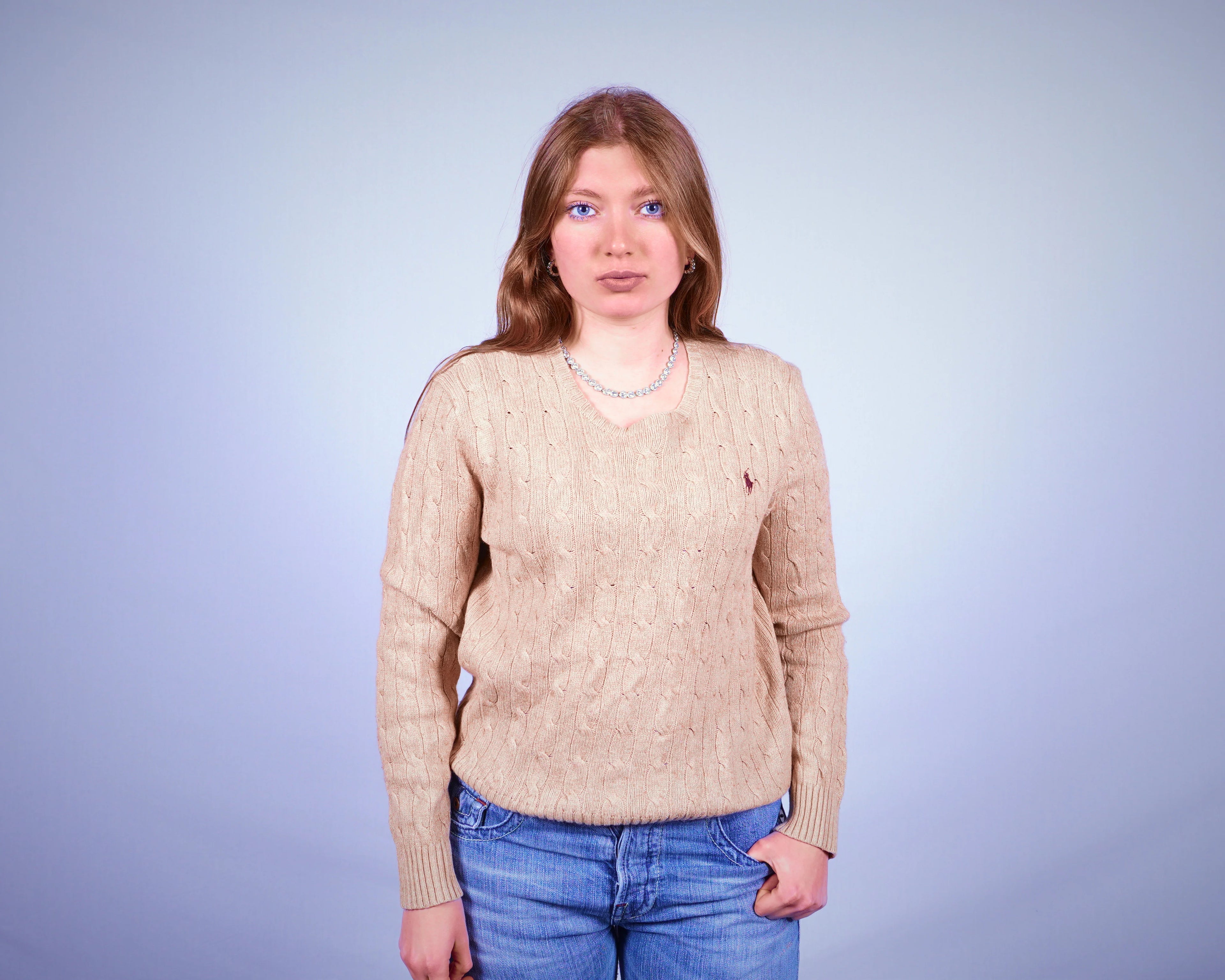 Ralph Lauren Cable Knit Sweater (M)