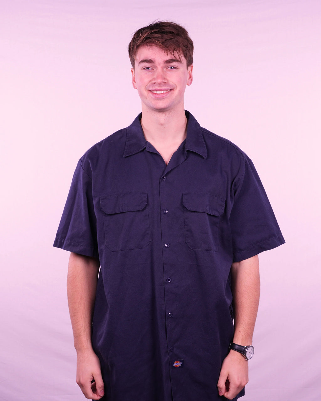 Dickies Short-sleeve Button-up Shirt (L)