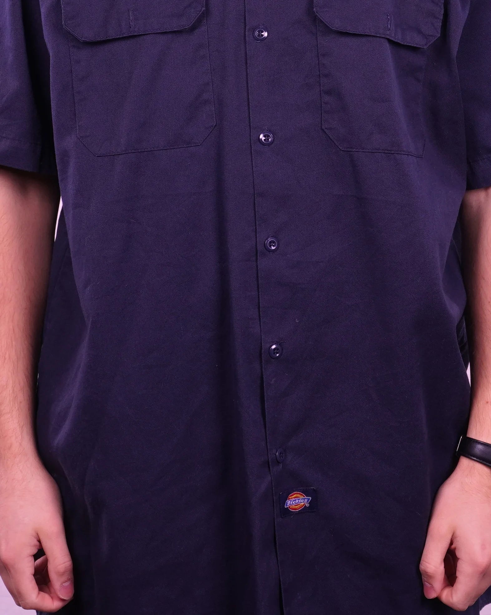 Dickies Short-sleeve Button-up Shirt (L)