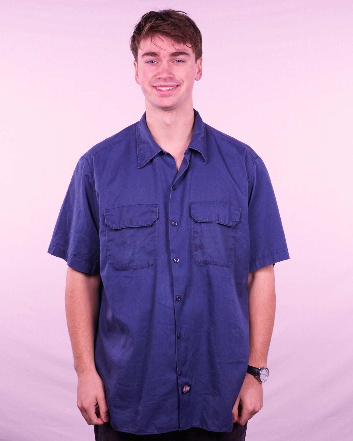 Dickies Short-sleeve Button-up Shirt (L)